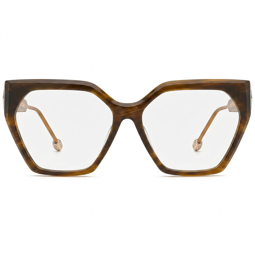 Philipp Plein Vpp068s Women's Multicoloured Acetate Eyeglasses with 57mm Lens, 15mm Bridge, 140mm Temple