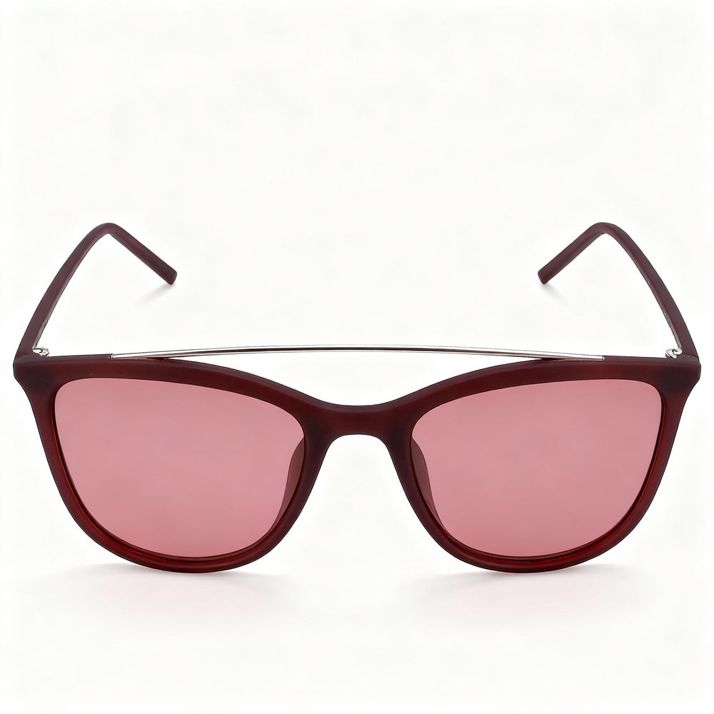 DKNY Dk506s Women's Oxblood Metal Frame Sunglasses, Red Lenses, 100% UV Protection, 51-14-140