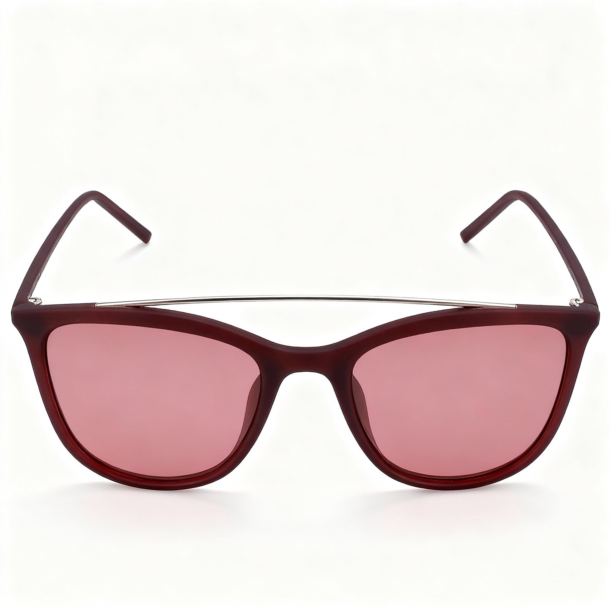 DKNY Dk506s Women's Oxblood Metal Frame Sunglasses, Red Lenses, 100% UV Protection, 51-14-140