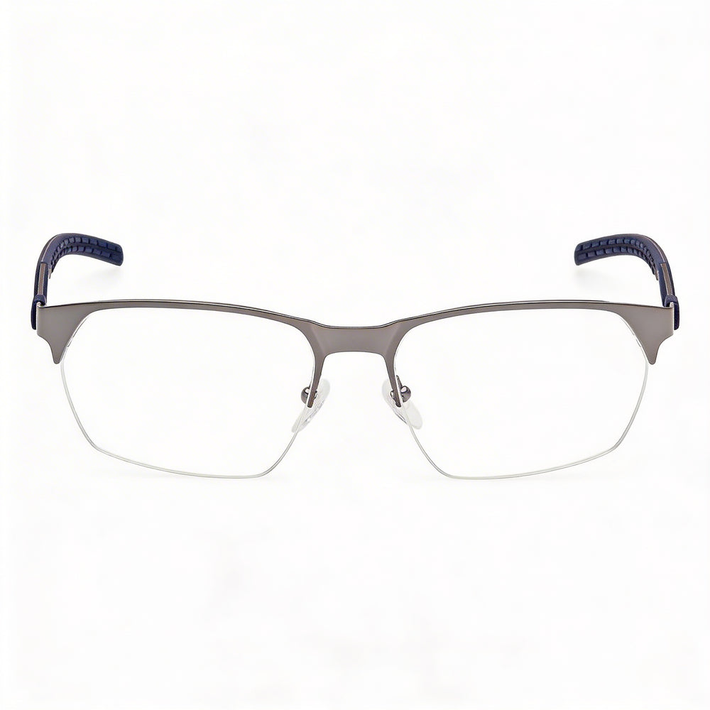 adidas Modern Men's Eyeglasses with Matte Black Frame, featuring a 56mm Lens Width, 17mm Bridge Width, and 140mm Temple Length