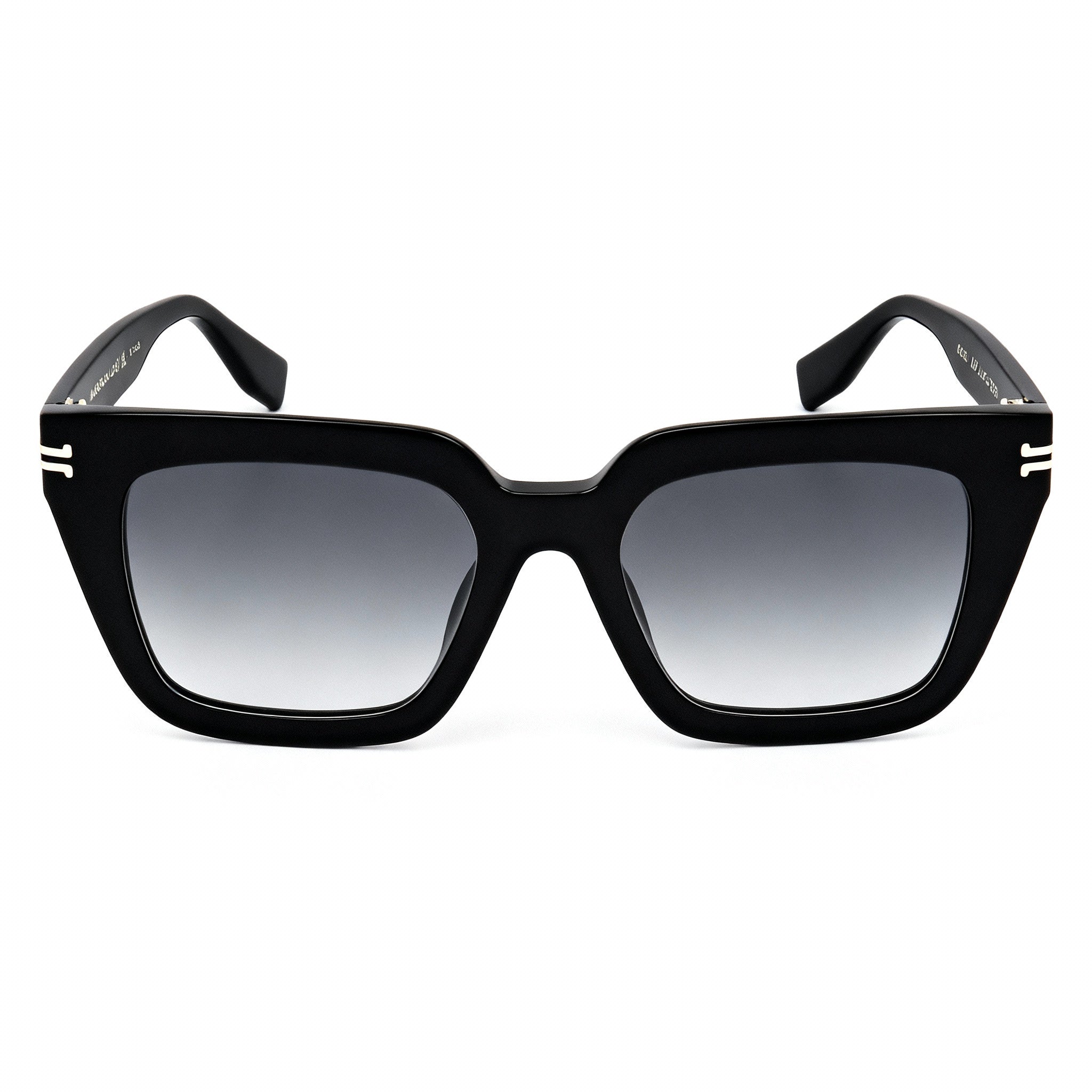 Marc Jacobs Mj 1083/S Women's Black Plastic Frame Gradient Black Lenses UV Protection Sunglasses 52-19-140