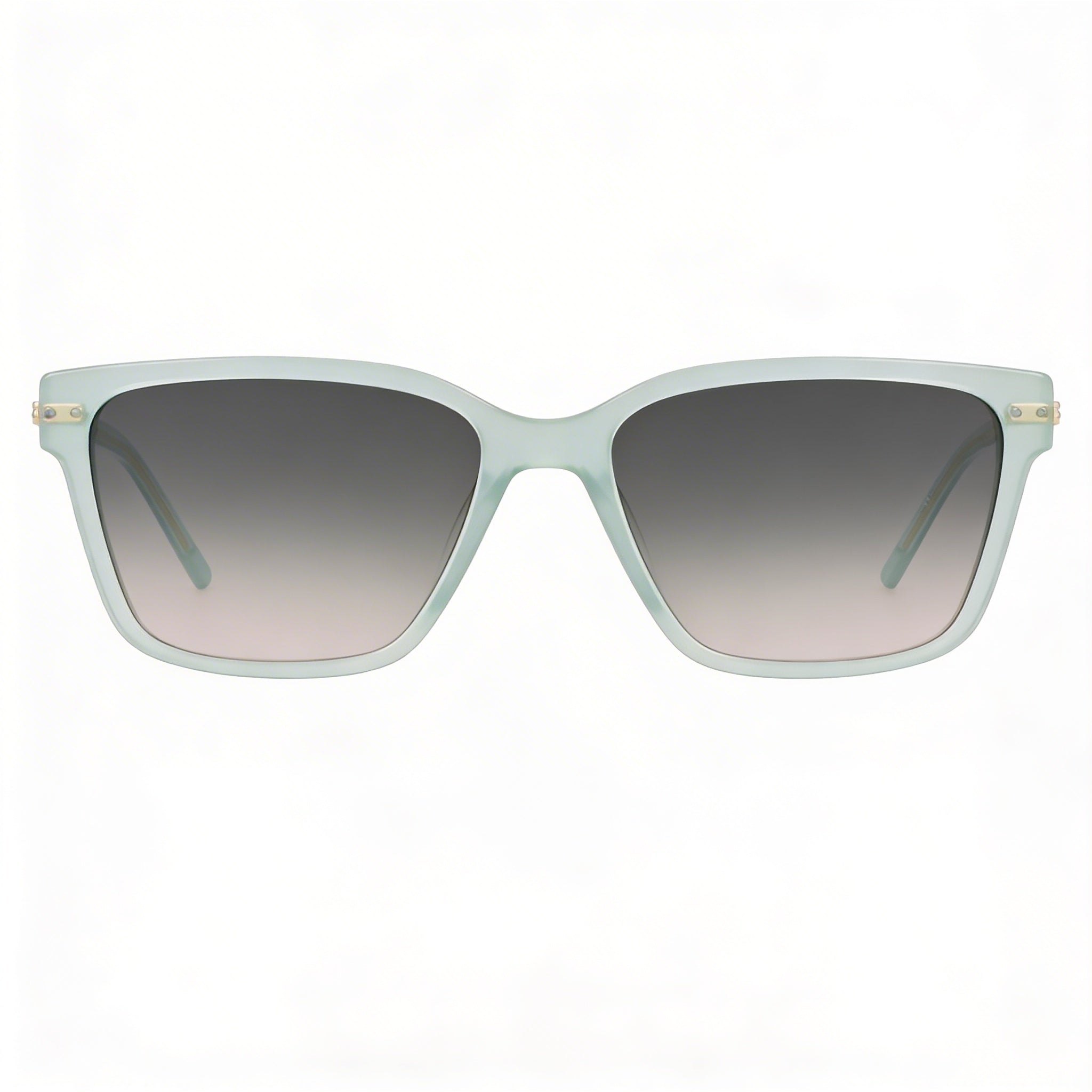 DKNY Dk713s Women's Light Green Plastic Frame Gradient Green Rose UV Protected Sunglasses 56mm, Photo 2