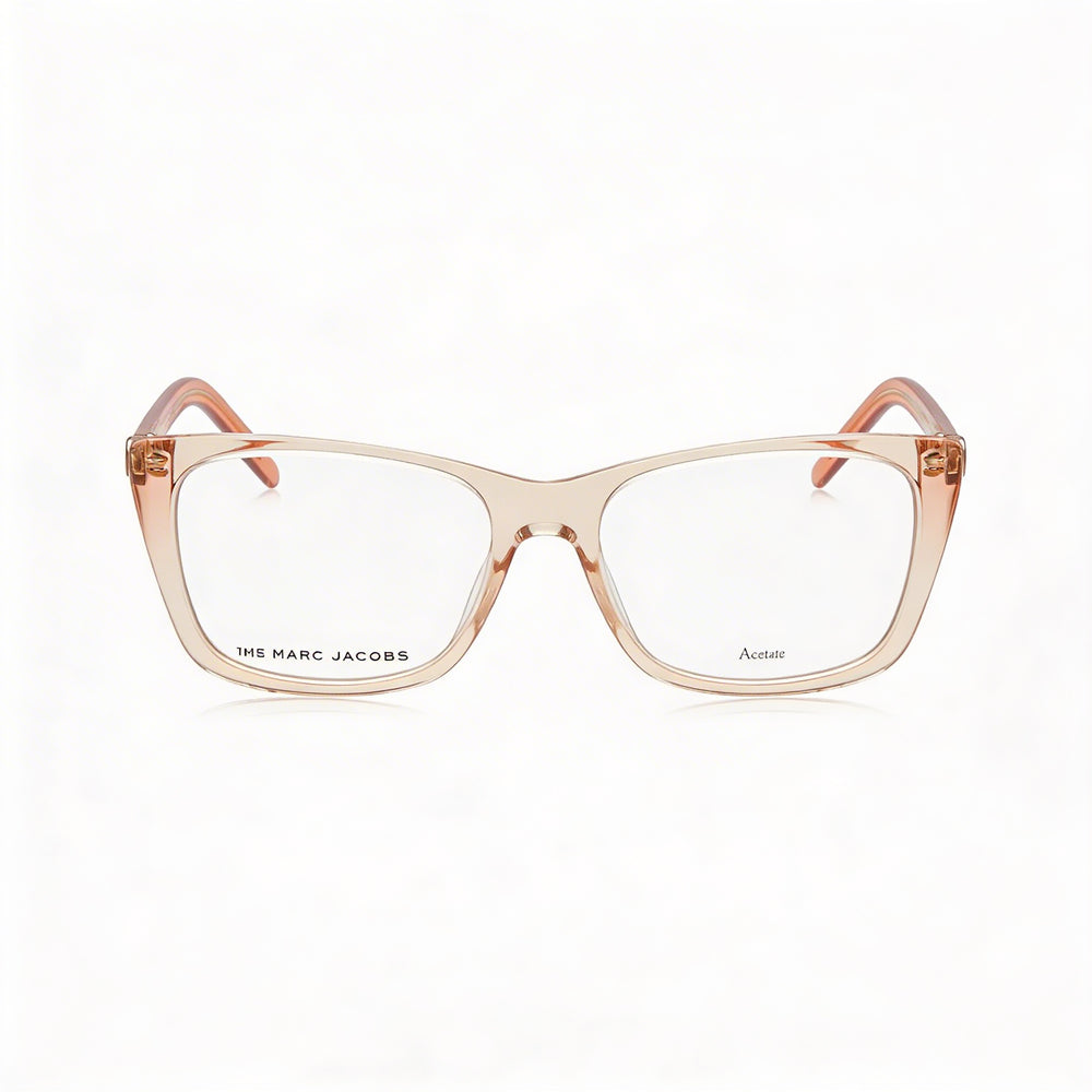 Marc Jacobs Marc 598 - Montura de gafas de plástico beige transparente para mujer con lentes de policarbonato de 54 mm