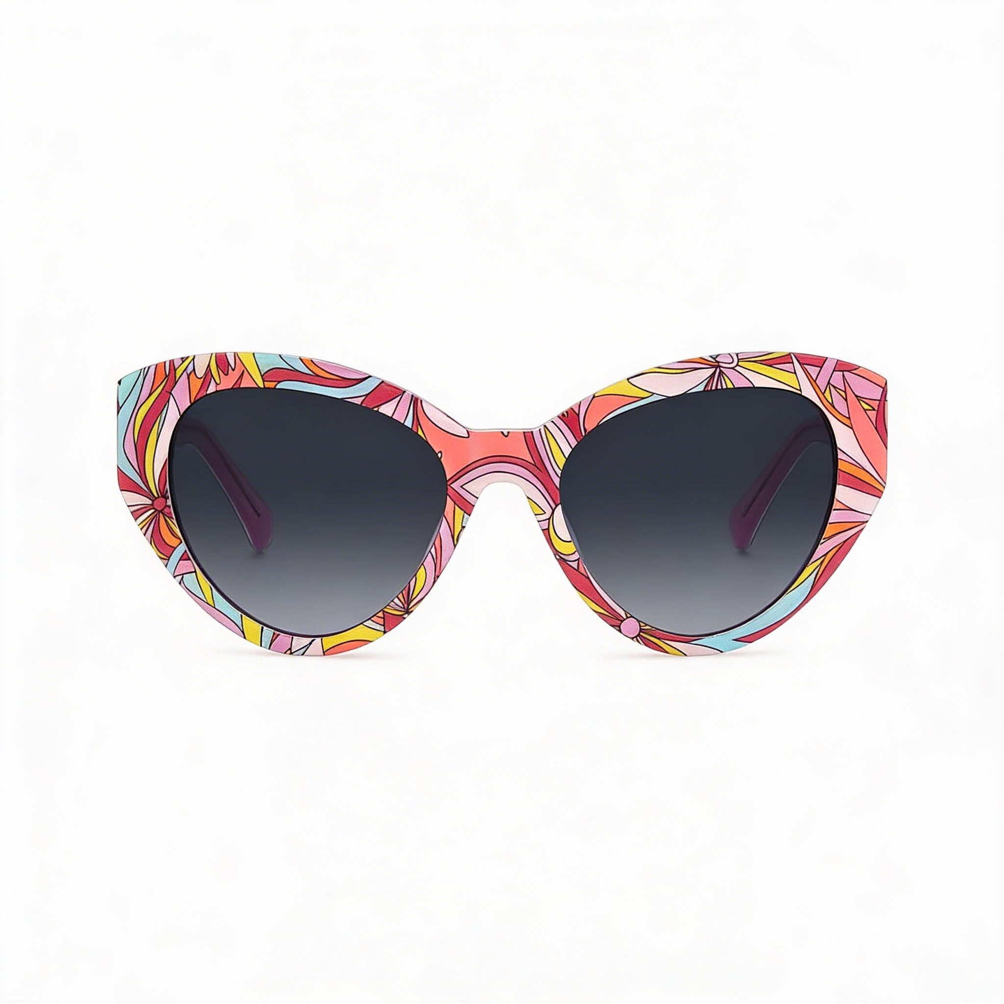 Gafas de sol Kate Spade New York PAISLEIGH/S para mujer, diseño de acetato rosa, estilo ojo de gato, color gris oscuro, degradado, 55 mm, Photo 2