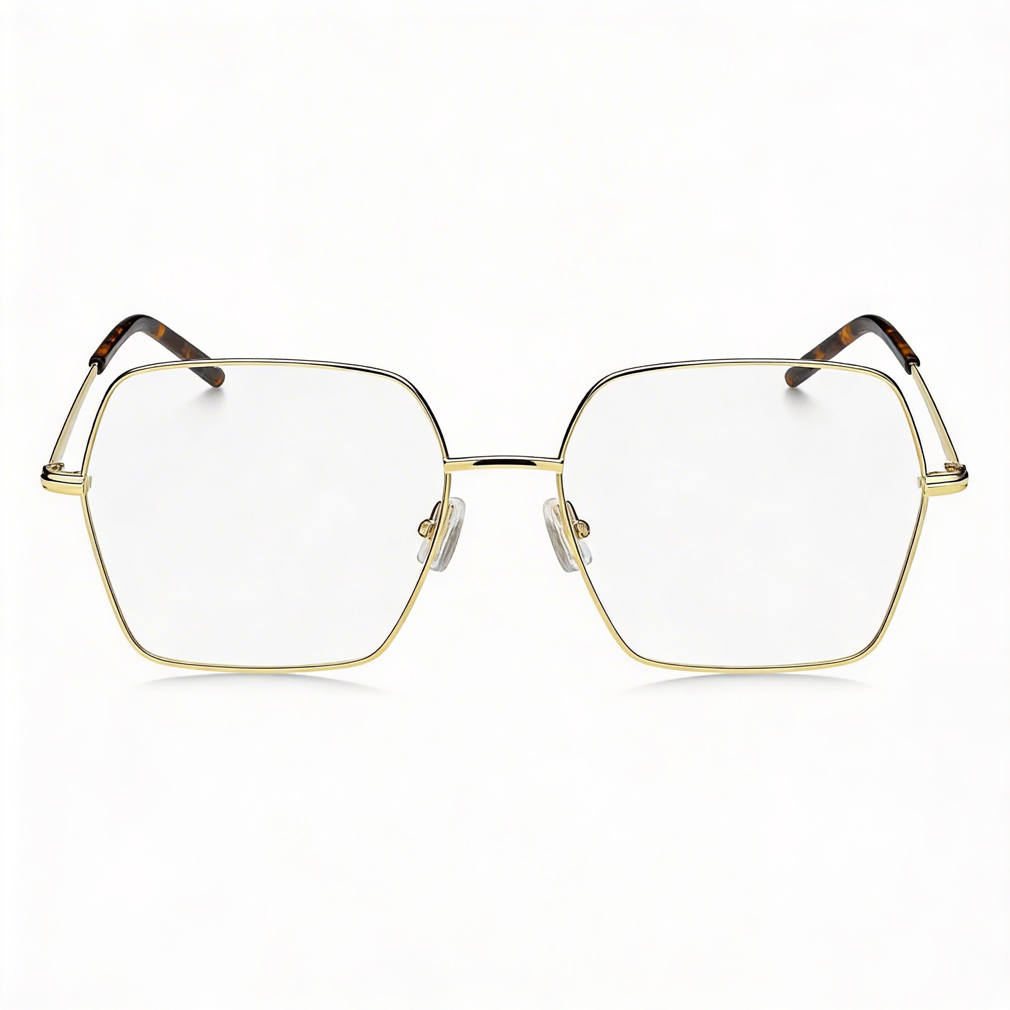 Hugo Boss Casual Women's Black Gold Stainless Steel Frame Clear Lens Optical Eyeglasses Lens Width 54mm, Photo 1