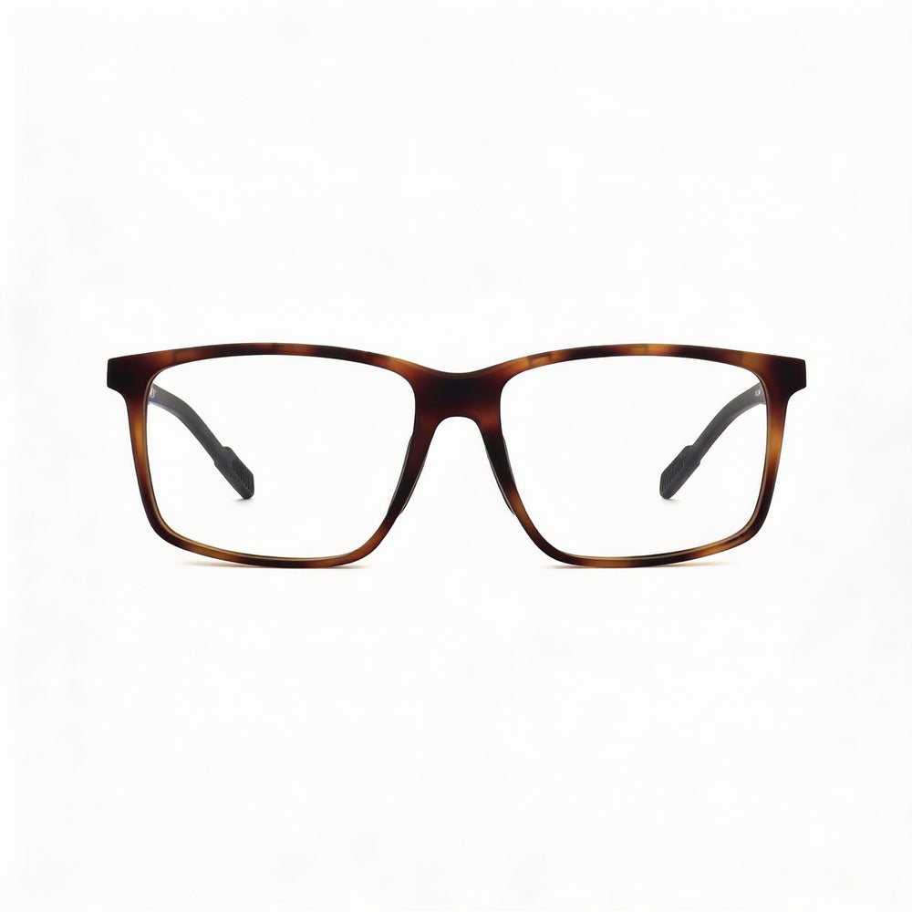 Gafas oftálmicas adidas Casual para hombre, color Havana oscuro, con lentes de policarbonato transparente, talla 57-16-145