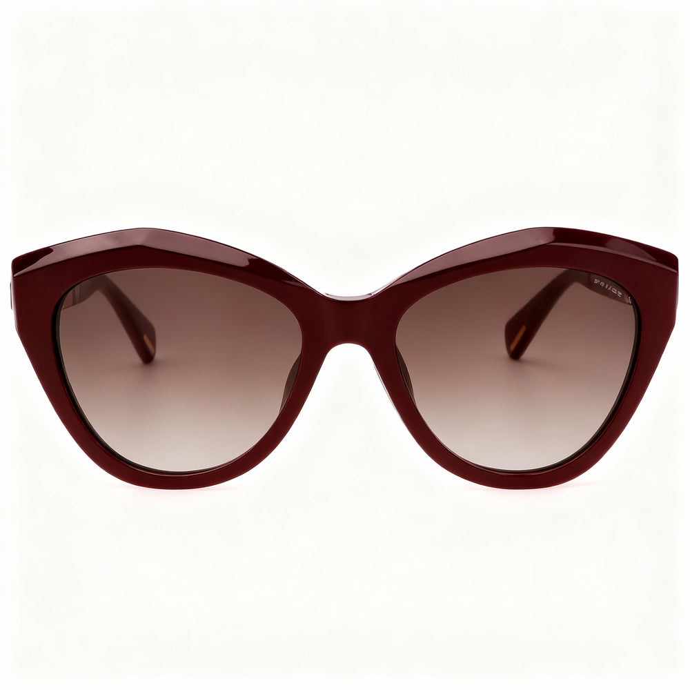 Police Comtemporary Men's Acetate Non-Polarized Sunglasses Bordeaux Pieno Frame Size 55-18-140