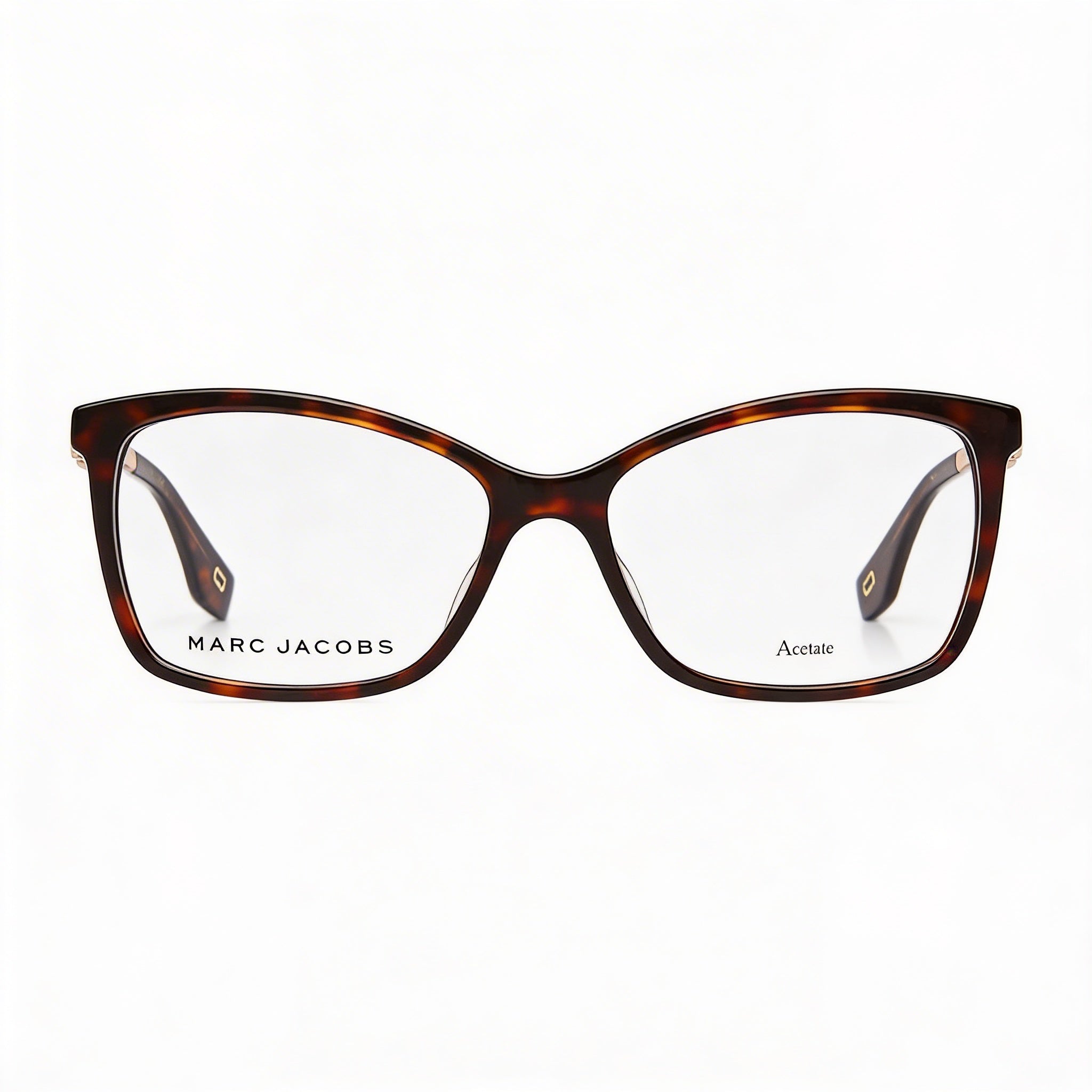Marc Jacobs Marc 306 Women's Tortoiseshell Acetate Square Eyeglasses with Havana Polycarbonate Lenses 54mm, Photo 2