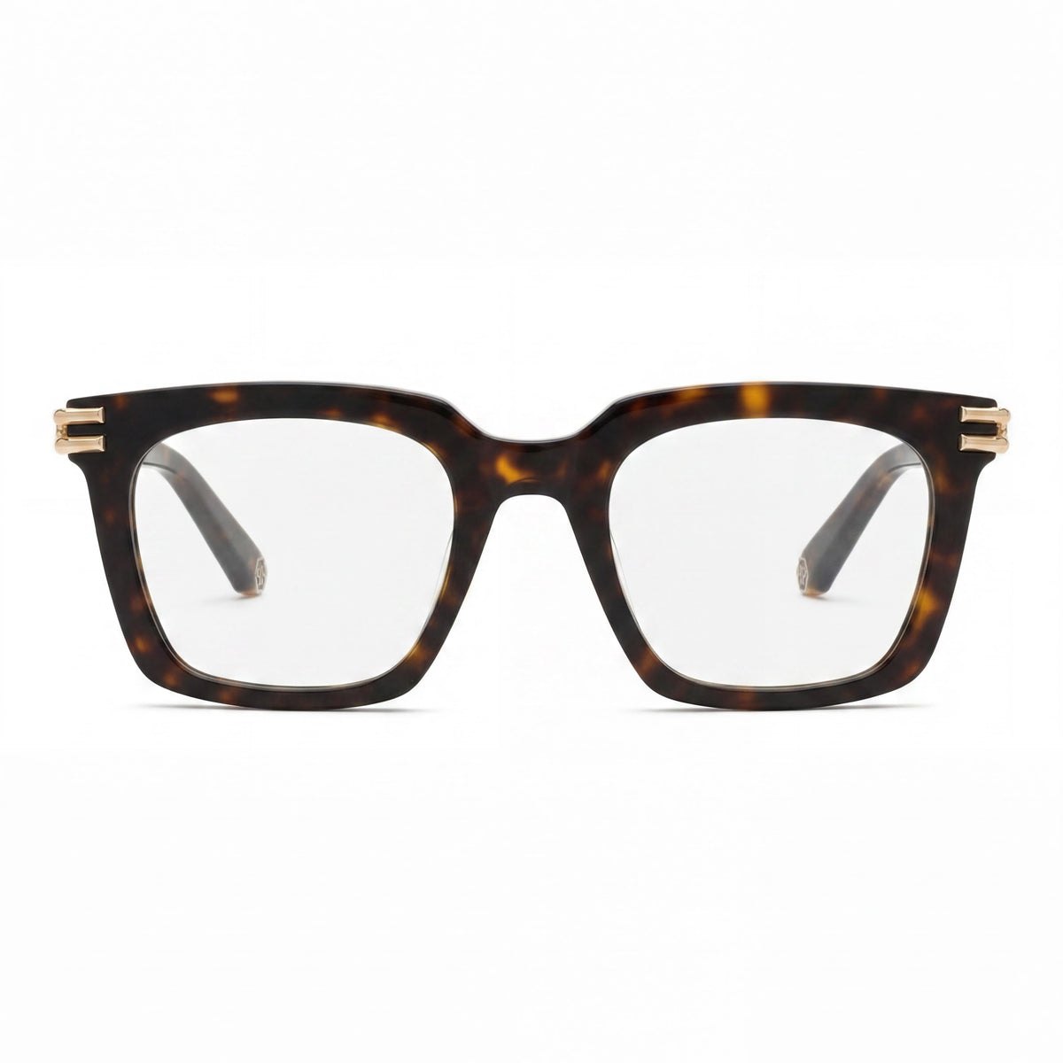 Philipp Plein Vpp115m Men's Lightweight Contemporary Optical Design Eyeglasses in Black Acetate with 51mm Lens Width, Photo 2