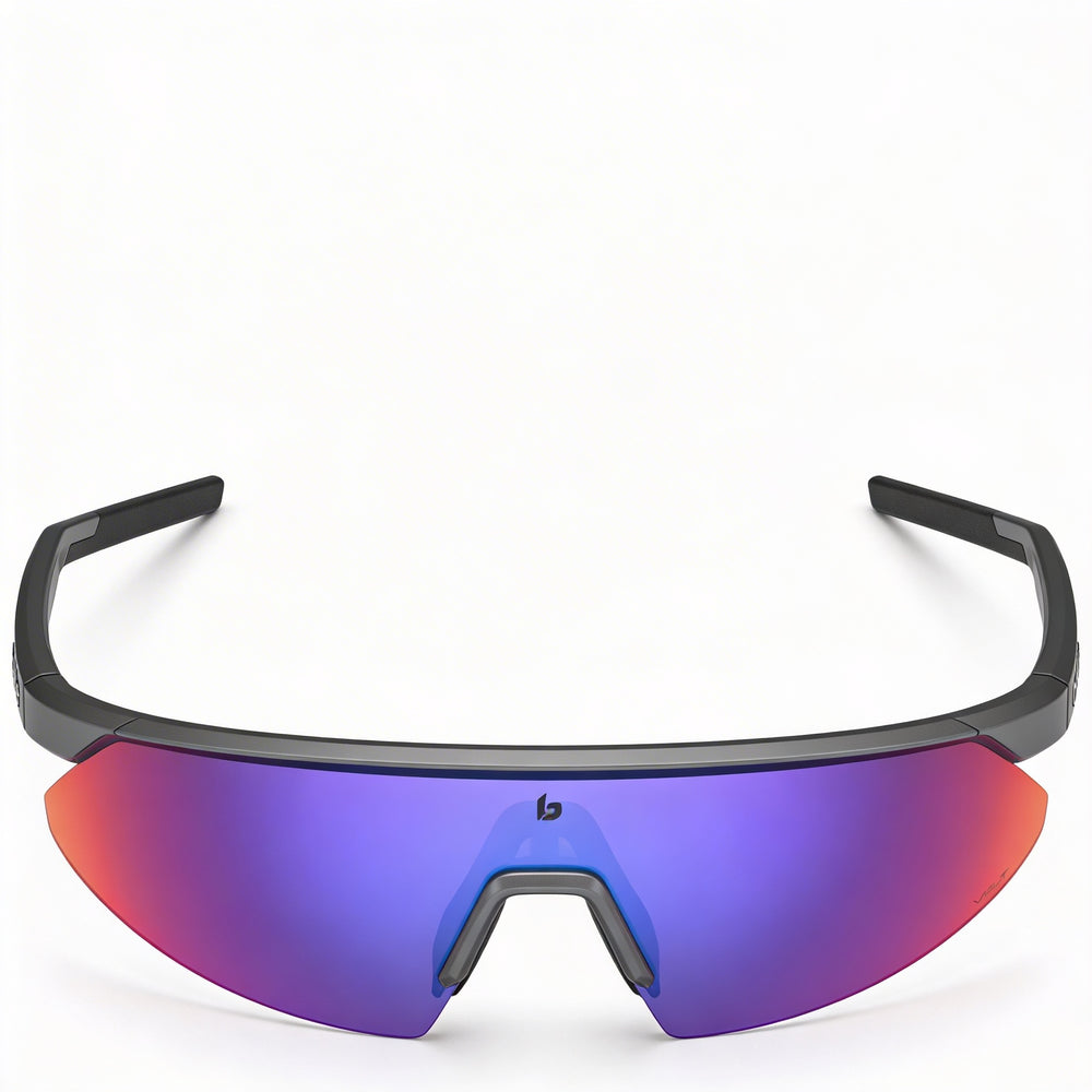bollé Unisex-adult Multicoloured Acrylic Frame Sunglasses with Multi Glass Non-Polarized Lenses, Size 1