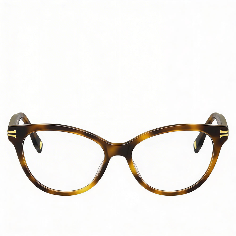 Marc Jacobs MJ 1060 - Montura de acetato contemporánea para mujer, color marrón carey, graduada, 52 mm