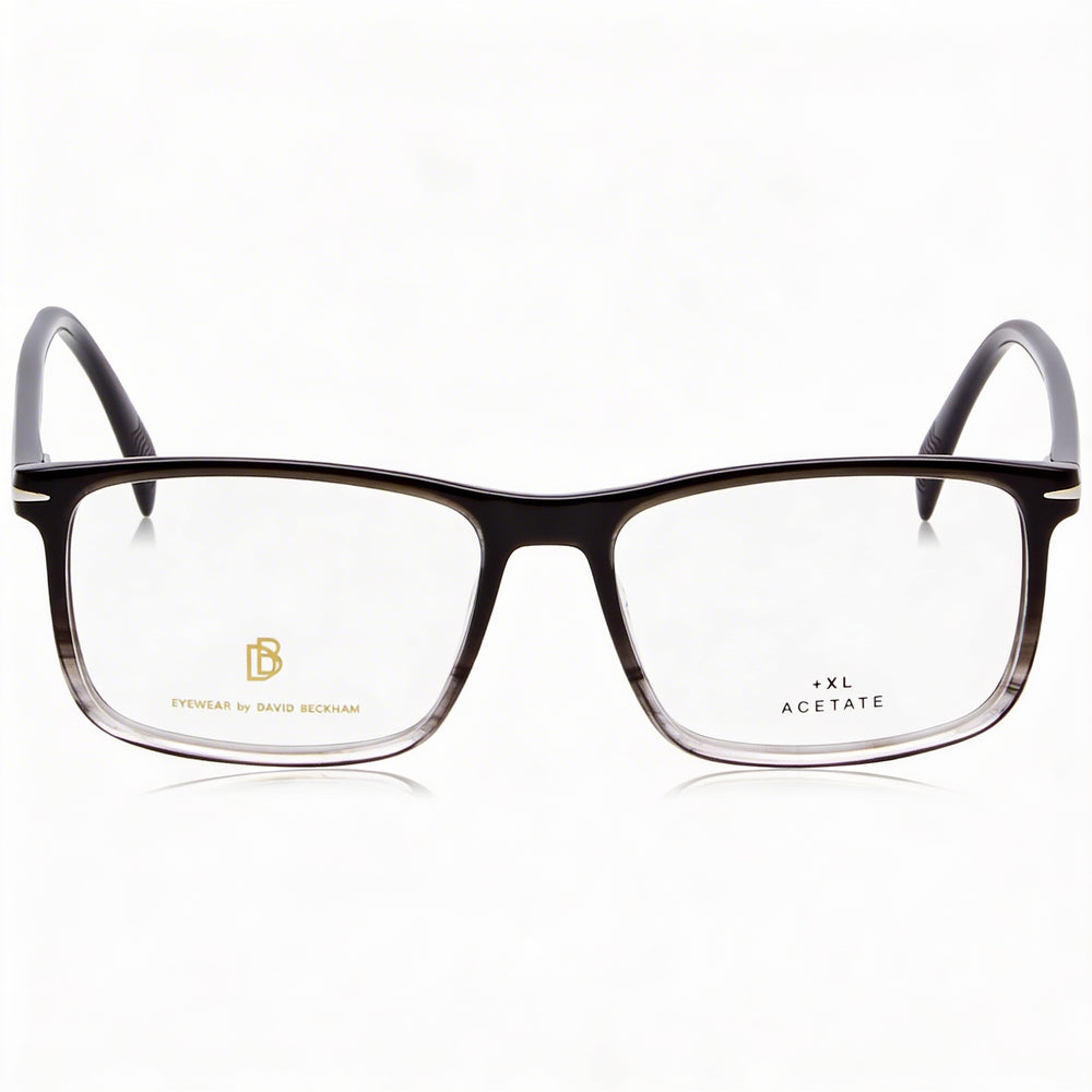 Gafas de sol unisex David Beckham Db 1019 con montura de plástico de cuerno negro y lentes no polarizadas de 54 mm
