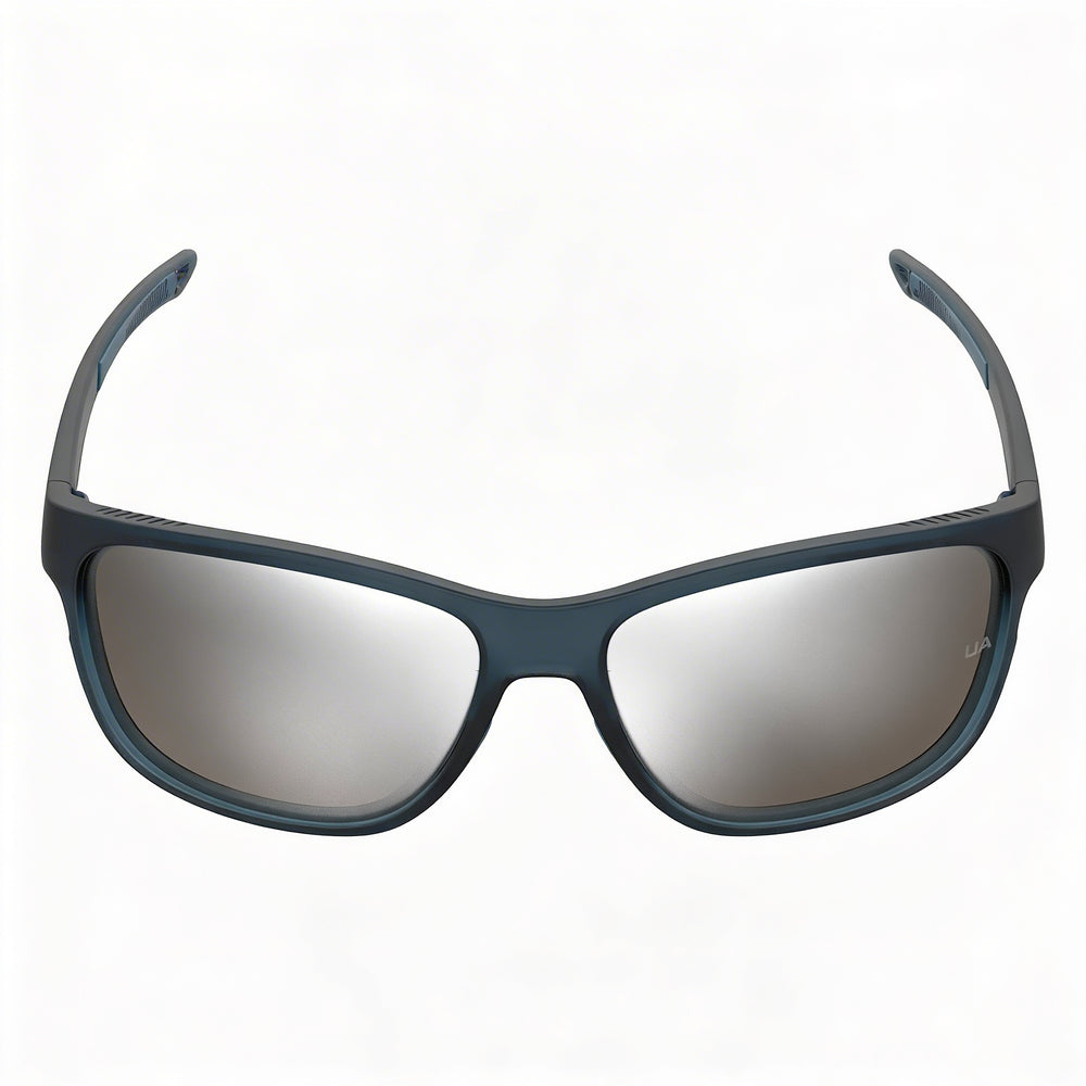 Under Armour Ua Undeniable Unisex Non-Polarized UV Protected Sunglasses Transparent Dark Blue Frame Blue Crystal Lenses 61