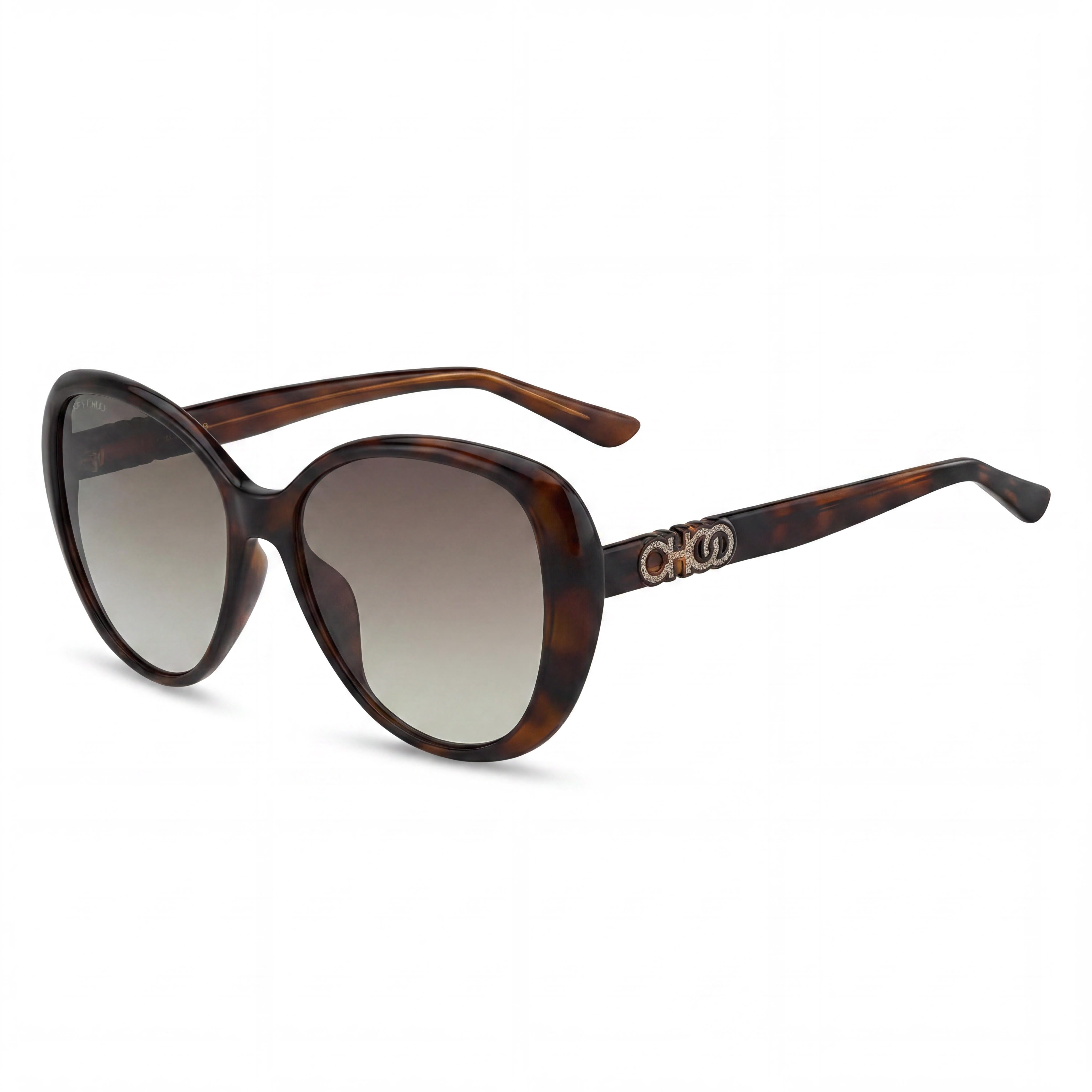 Jimmy Choo Amira/G/S 086HA Havana Oval Sunglasses for Women, 57mm, Photo 1