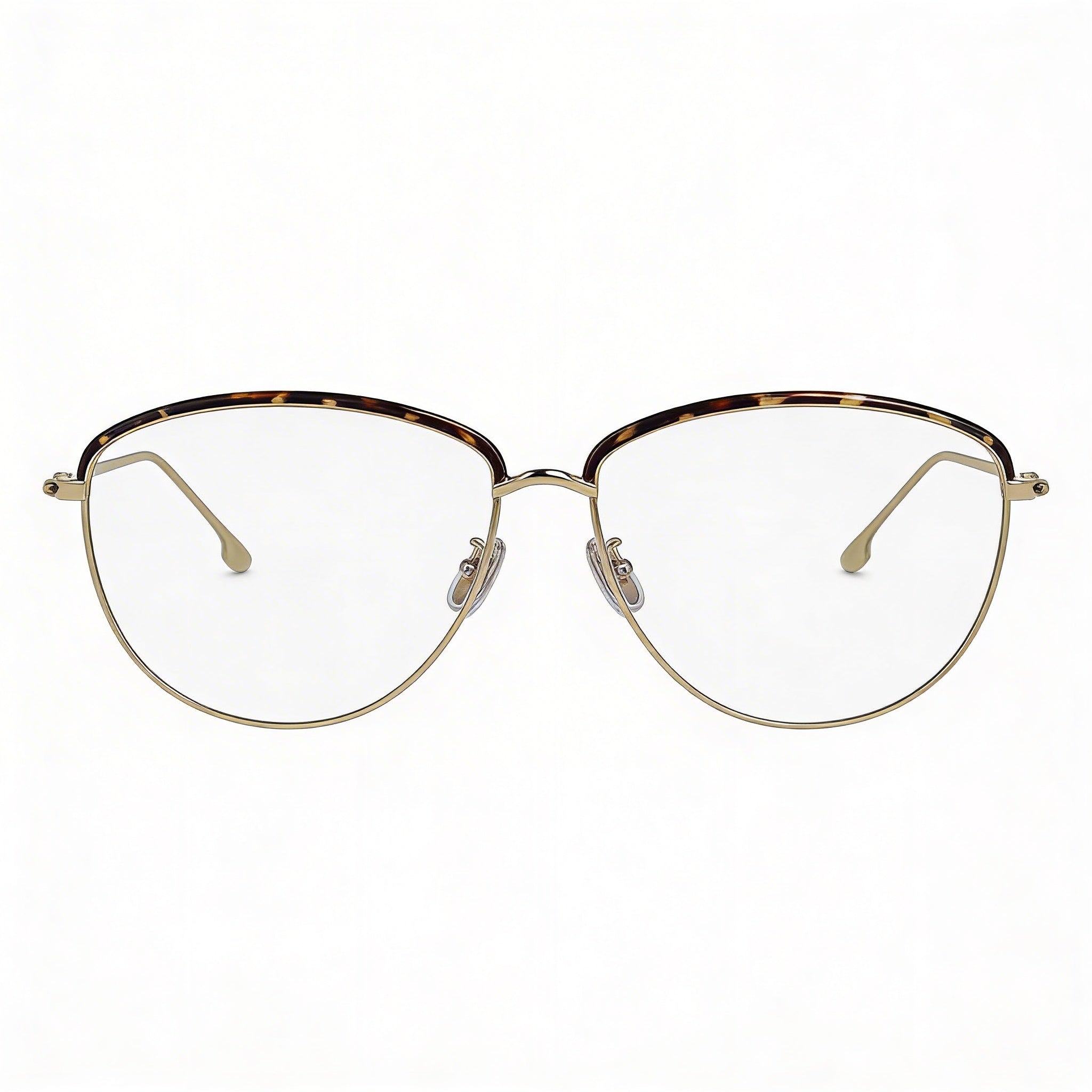 Gafas de hombre Victoria Beckham Vb2100 con montura metálica Gold Tortoise - 58 mm de ancho de lente, Photo 2