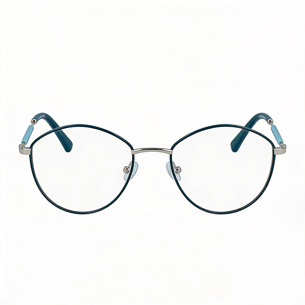 Calvin Klein Jeans CKJ19107 Gafas Ópticas de Mujer Estilo Casual con Montura Metálica Color Turquesa Talla 52/19/140