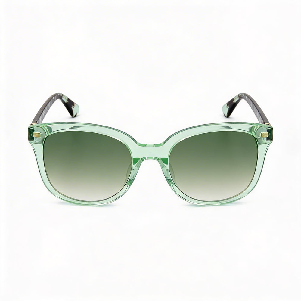 Gafas de sol Kate Spade New York Gwenith/S para mujer, color verde azulado, con montura de plástico y lentes marrones, protección UV, 53 mm