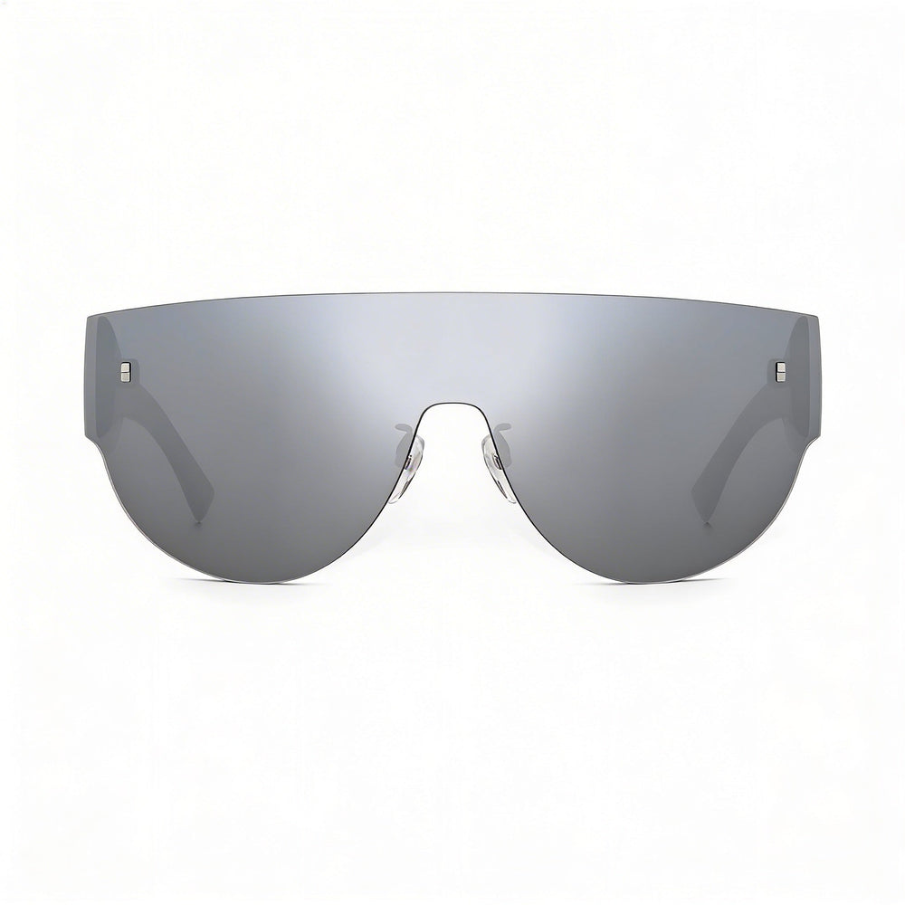 Gafas de sol unisex Carrera, montura de poliamida blanca y negra, lentes de policarbonato, protección UV de 99 mm