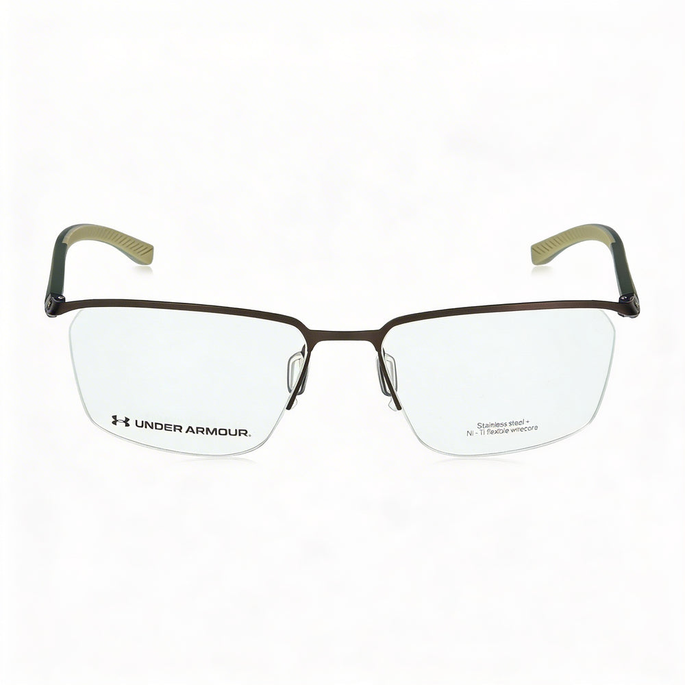 Under Armour Ua 5002/G Men's Brown Metal Frame Eyeglasses 57mm