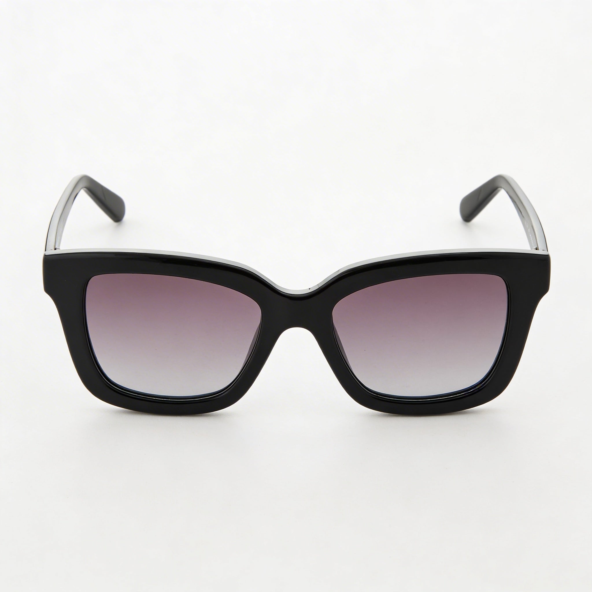 Ferragamo SF955S Women's Square Black Gold Plastic Frame Grey Gradient 100% UV Sunglasses 53mm, Photo 2