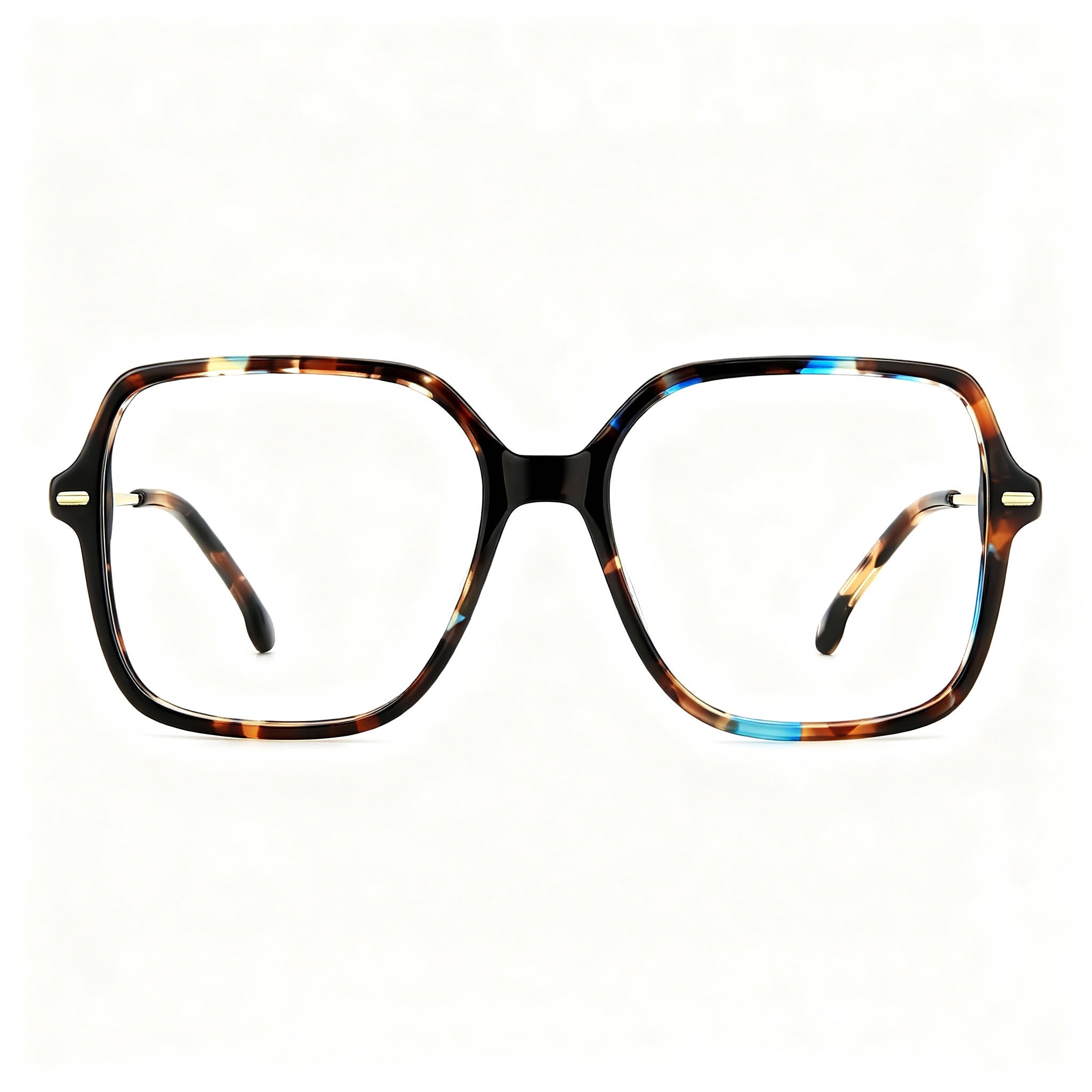 Carrera 3038 Women's Casual Acetate Optical Eyeglasses Brown Blue Havana 55-16-140