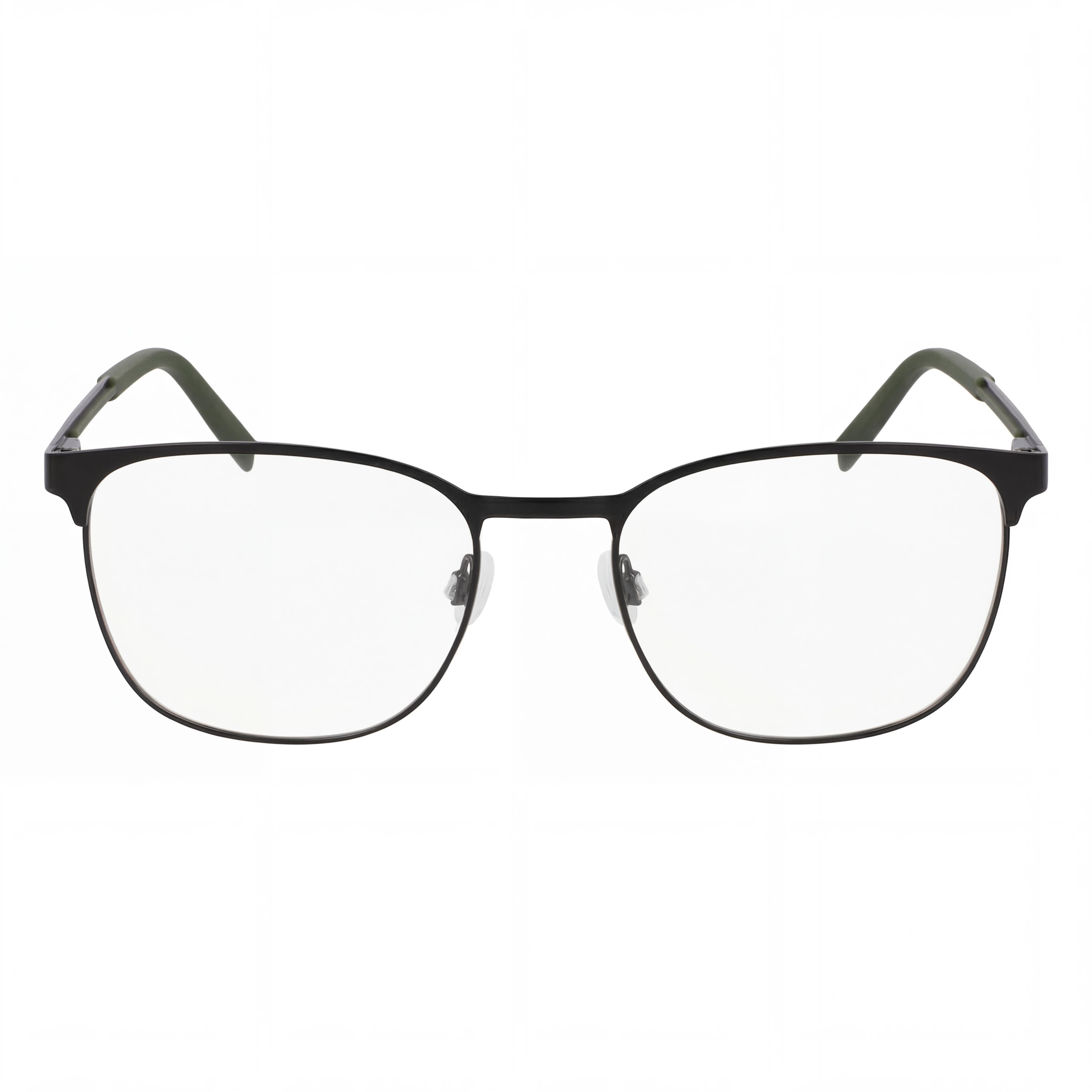 Nautica N7343 Men's Matte Black Metal Frame Round Full Rim Eyeglasses Clear Lens 53mm, Photo 2