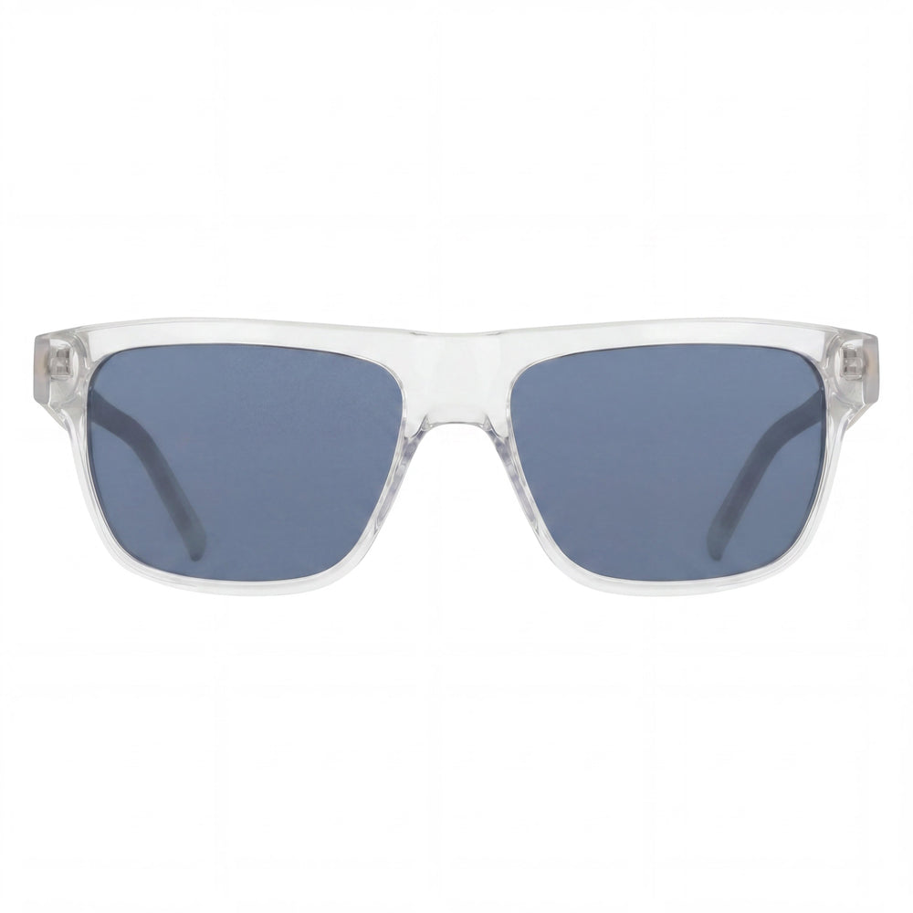 Nautica Classic Unisex Eyeglasses, Acetate Frame, Crystal Clear, Transparent Polycarbonate UV 400 Lenses, 56mm