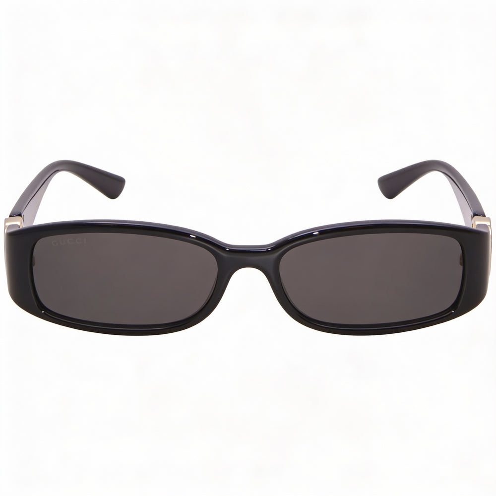 Gucci Gg1661s Women's Rectangular Non-Polarized Injection Frame Black Grey 54mm Sunglasses