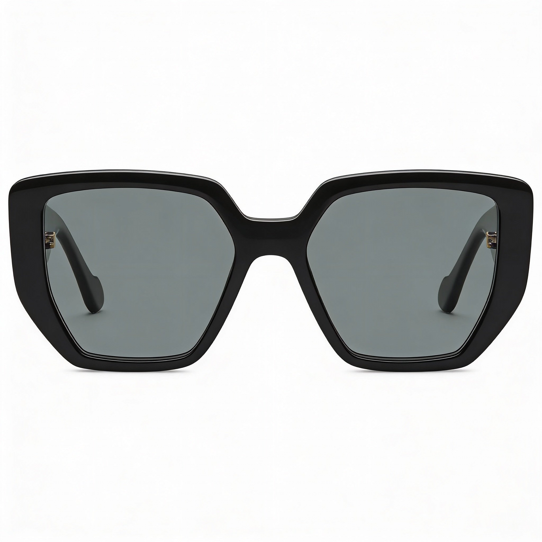 Gafas de sol Gucci Contemporary GG0956S para mujer, de plástico, estilo ojo de gato, no polarizadas, color negro y gris, talla 54, Photo 2