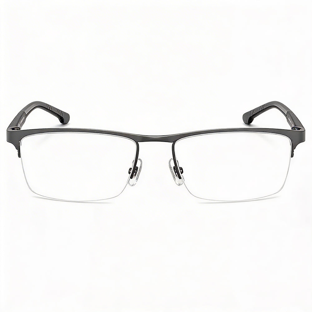 Gafas de sol unisex Carrera Carduc 009 de aleación de acero polarizadas con montura de rutenio negro y lentes negras, 57 mm