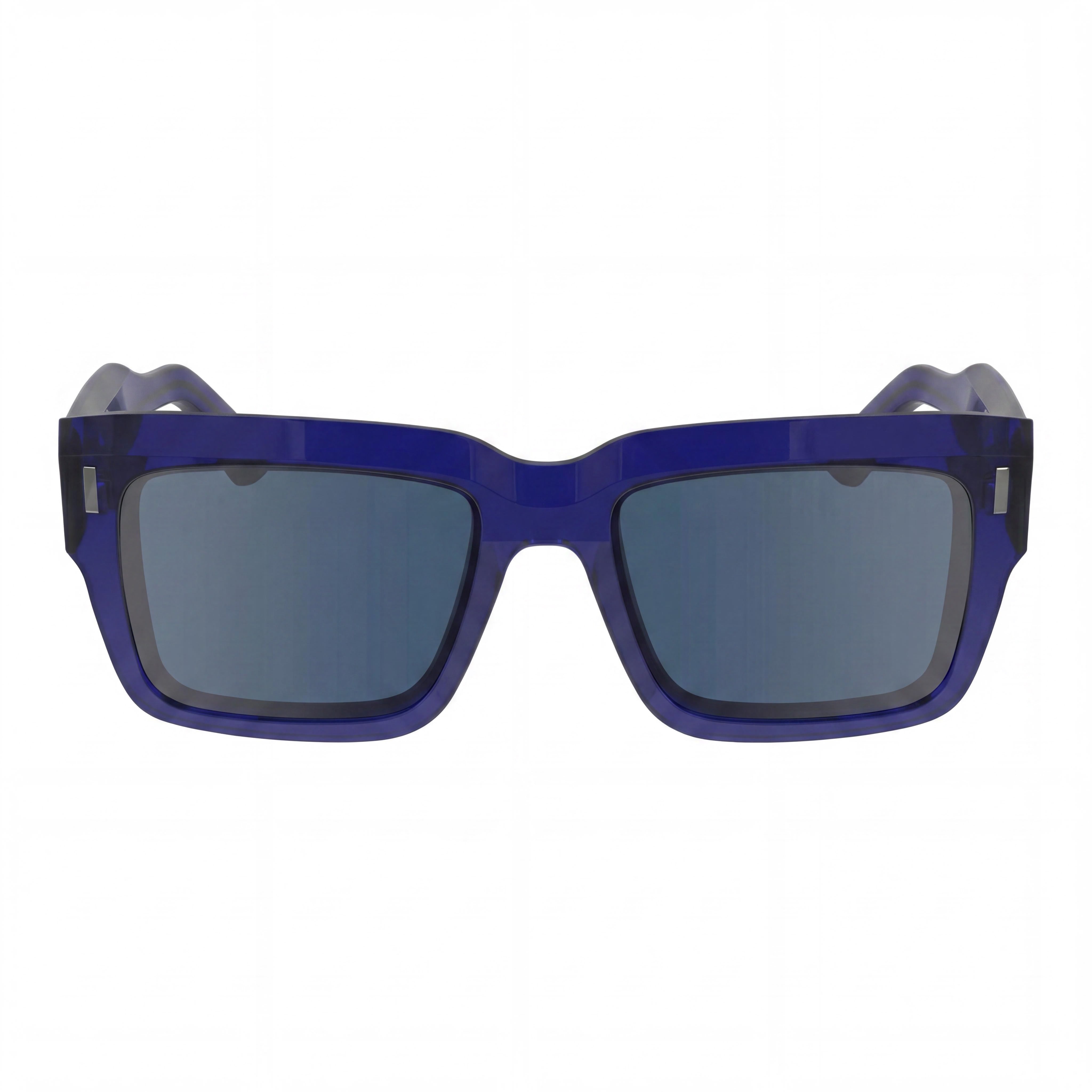 Calvin Klein Ck23538s Unisex Sunglasses, Blue Stainless Steel Frame, 100% UV Protection, Lens Width 55mm, Photo 2