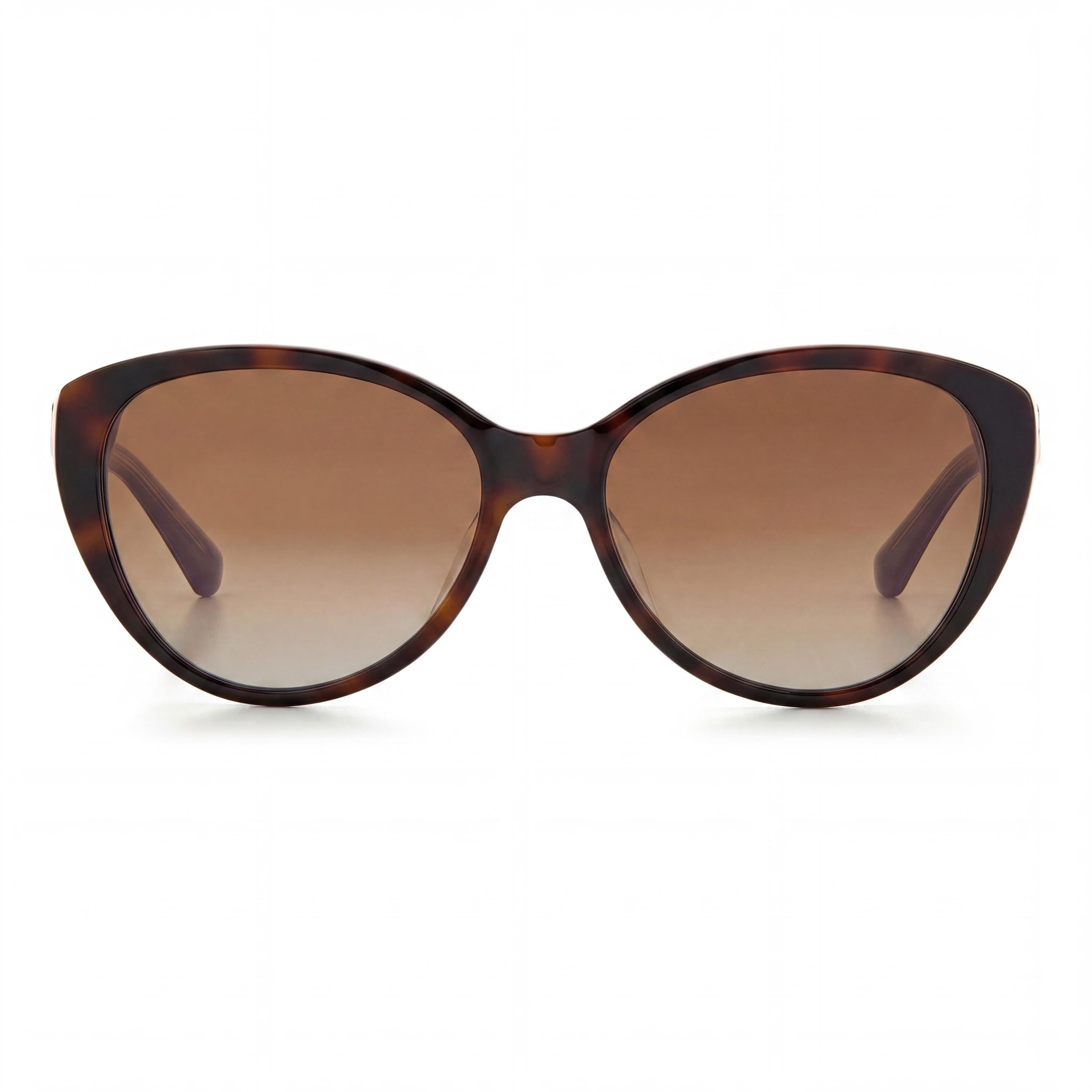 kate spade new york VISALIA/G/S Women's Cat Eye Plastic Dark Havana Brown Gradient UV Protected Sunglasses 55mm, Photo 2