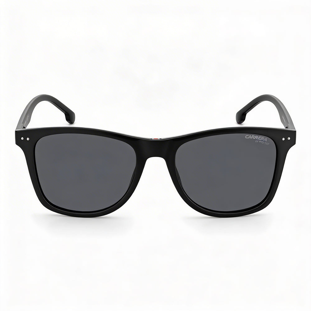 Carrera 2022t/S Unisex Black Polyamide Rectangular Non-Polarized Sunglasses with UV Protection 51mm
