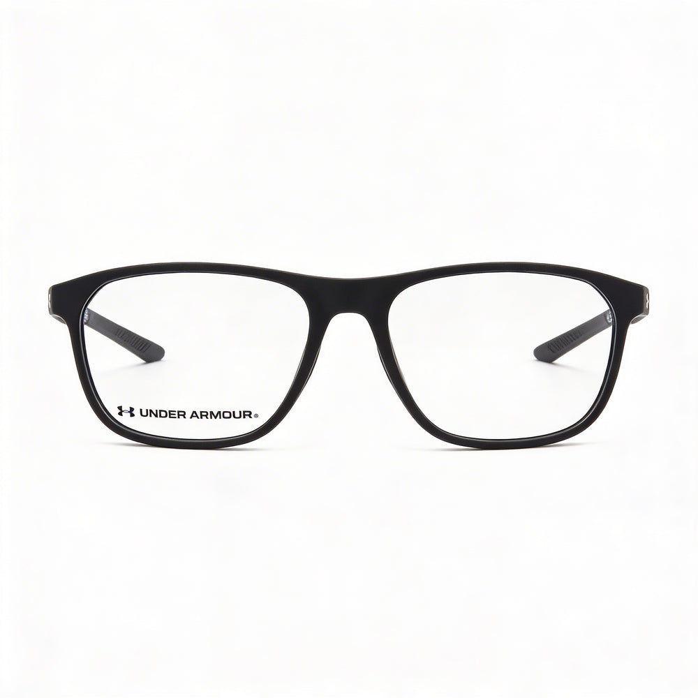 Gafas de vista Under Armour UA 5030 Rectangle, montura de poliamida unisex, negro mate, talla 55-16-135