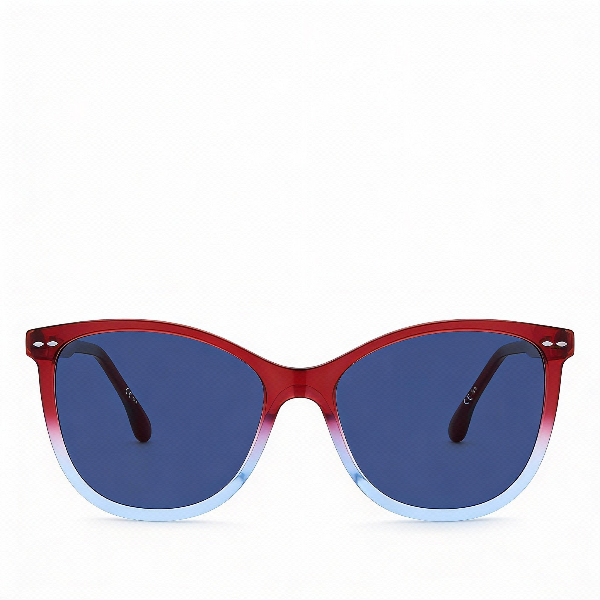 Isabel Marant Im0078s Women's Red-Blue Gradient Plastic UV Protected Sunglasses 57mm, Photo 2