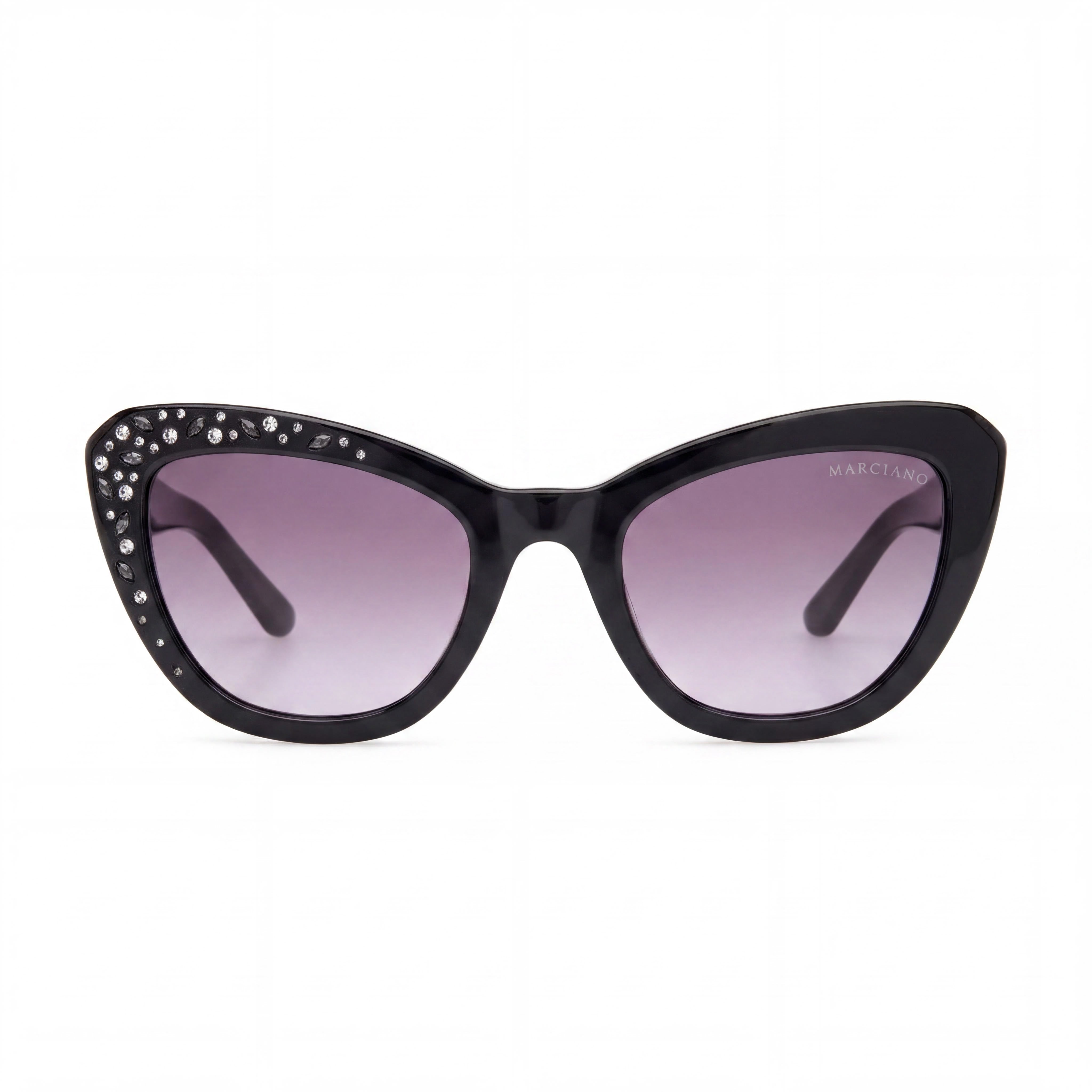 GUESS by Marciano Gm00016 Women's Black Plastic Frame Eyewear with Black Polycarbonate Lenses 53/22/140, Photo 2