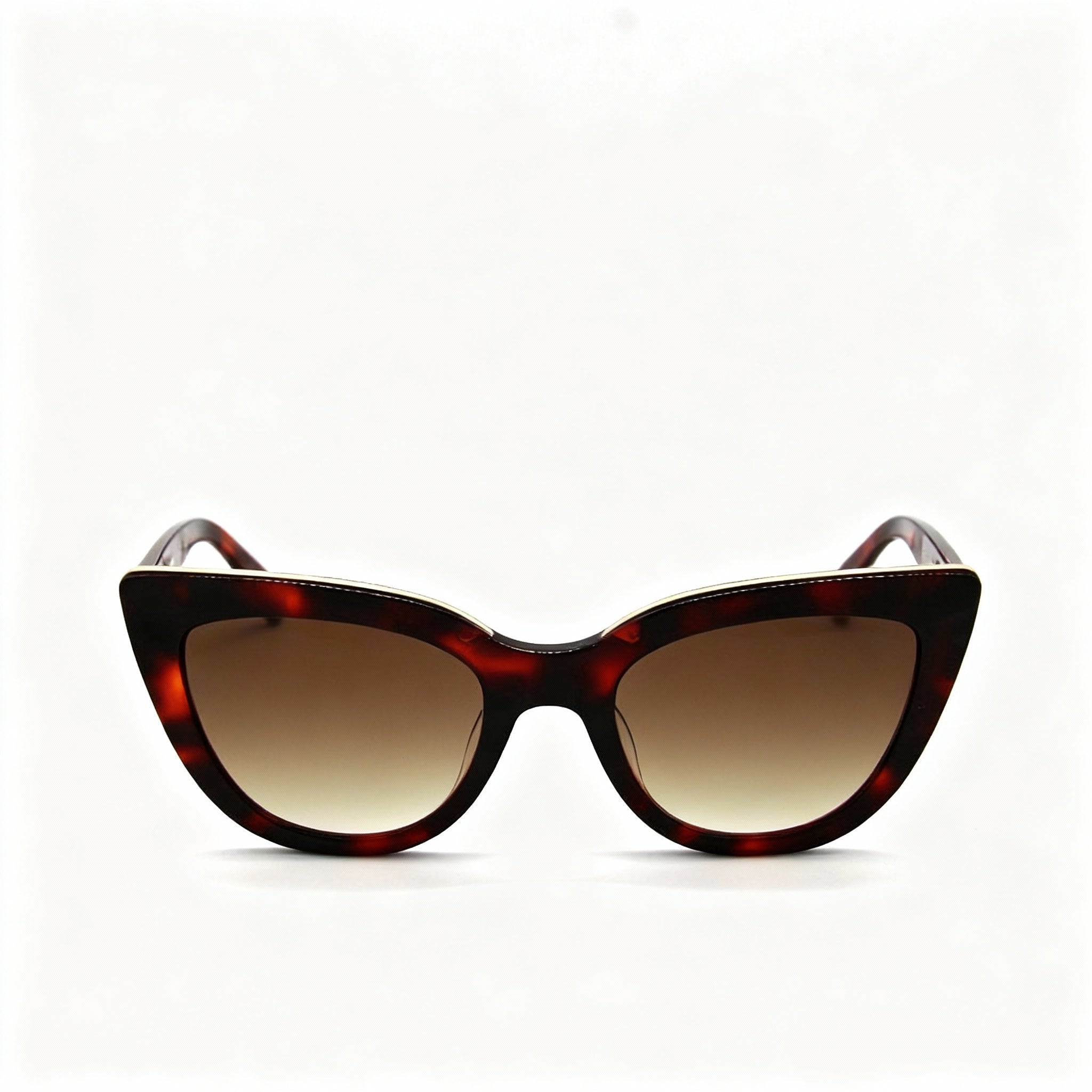 Longchamp LO686S Women's Casual UV Protection Sunglasses, Red Havana Plastic Frame, Brown Non-Polarized Lenses, 51mm