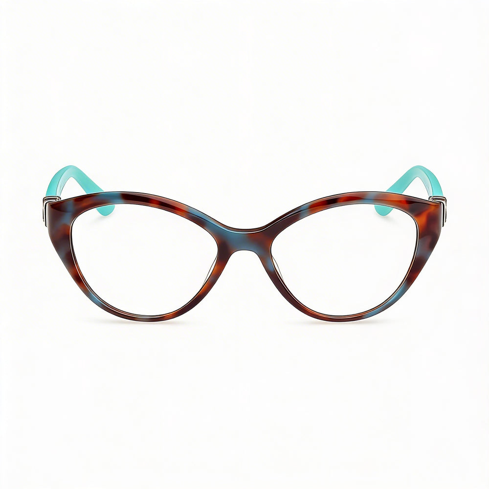 Guess by Marciano Gm50004 Men's Clear Polycarbonate Lens Plastic Turquoise Havana Sunglasses 52-16-140mm