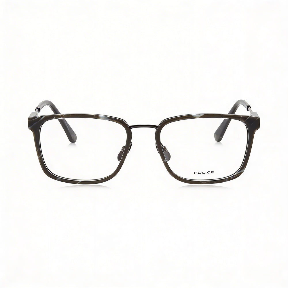Gafas Police Classic Vision para hombre con montura Gun brillante y lentes de plástico