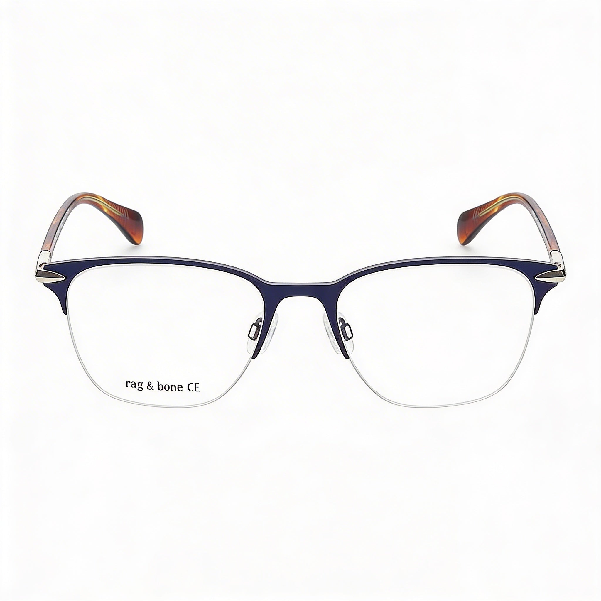 rag & bone RNB7029 Gafas de hombre de acero inoxidable negro mate de 53 mm, Photo 2