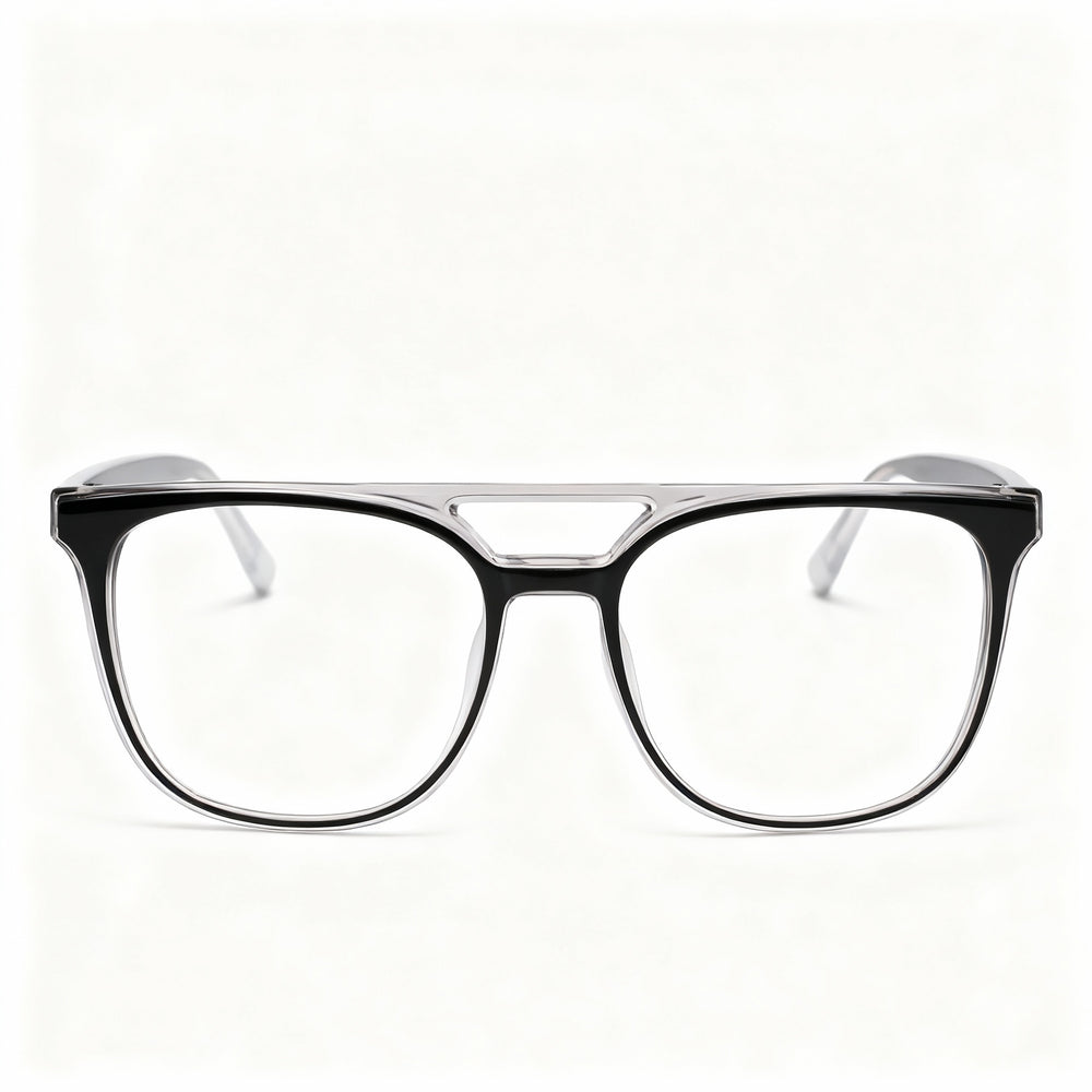 MCALLISTER Mc4533 Men’s Metal Frame Eyeglasses in Black Grey with Polycarbonate Lenses, 55mm Lens Width, 18mm Bridge, 140mm Temple