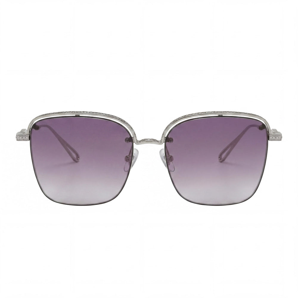 Chopard Schd45s Women's UV Protection Eyewear featuring a Silver Plastic Frame and Acetate Lenses