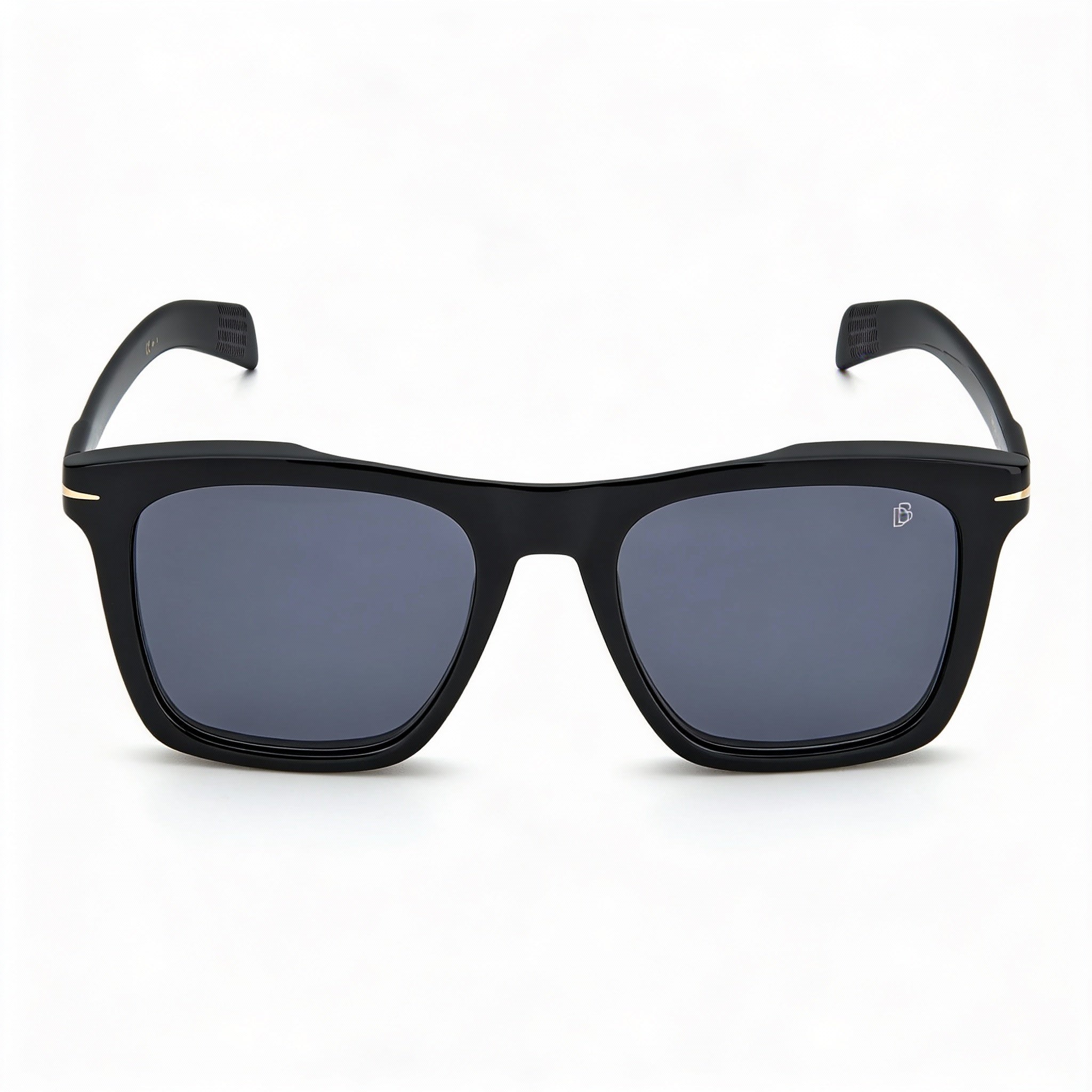 Gafas de sol clásicas David Beckham DB 7000/S para hombre, de acetato, color negro y dorado, con protección UV 400, 51-20-145 mm, Photo 2