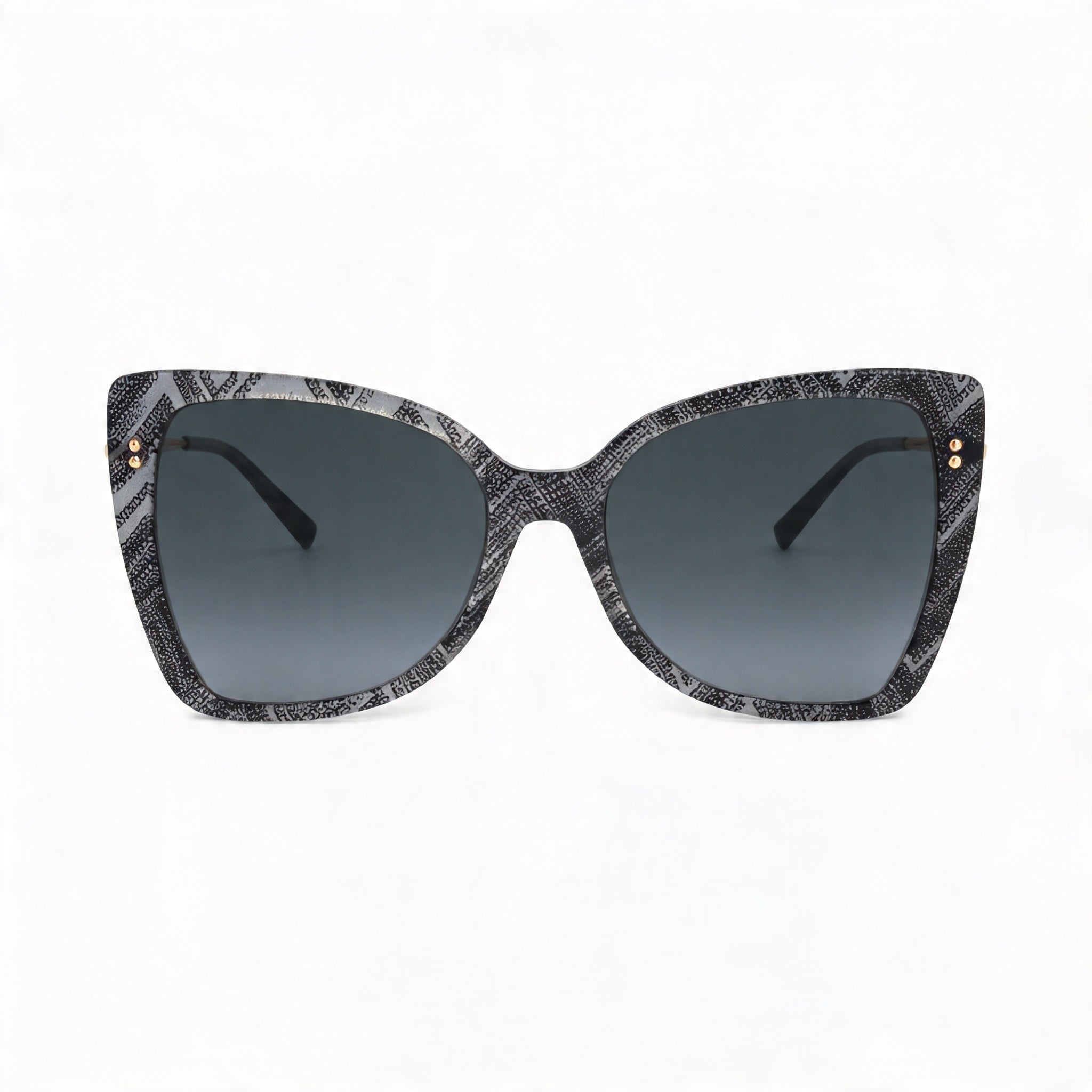 M Missoni Classic Women's Acetate White Black Pattern UV Protected Non-Polarized Sunglasses 58mm, Photo 1