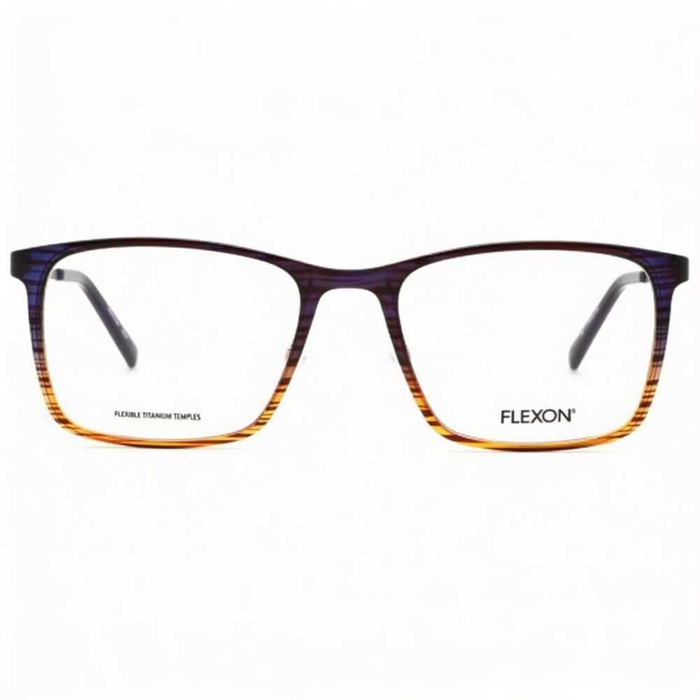 Gafas de sol Flexon Ep8011 para mujer, montura de acetato de celulosa de primera calidad, azul marino, ámbar, 53 mm