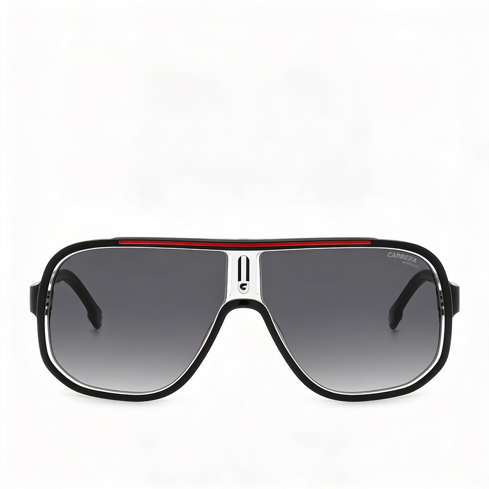 Carrera Modern Navigator Gafas de sol unisex de elastómeros termoplásticos con montura negra y roja 63-11-135