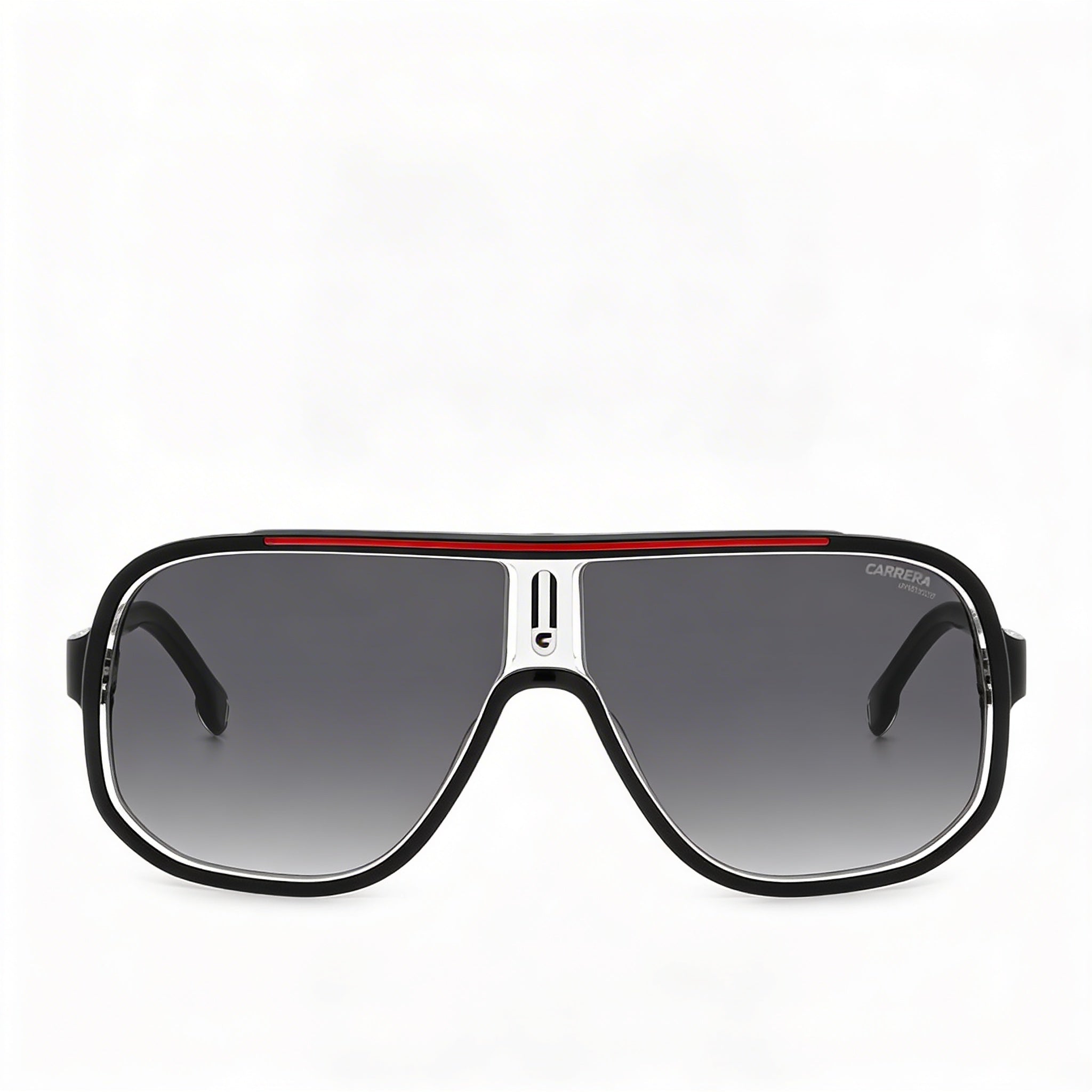 Carrera Modern Navigator Thermoplastic Elastomers Frame Black Red Unisex Sunglasses 63-11-135, Photo 2
