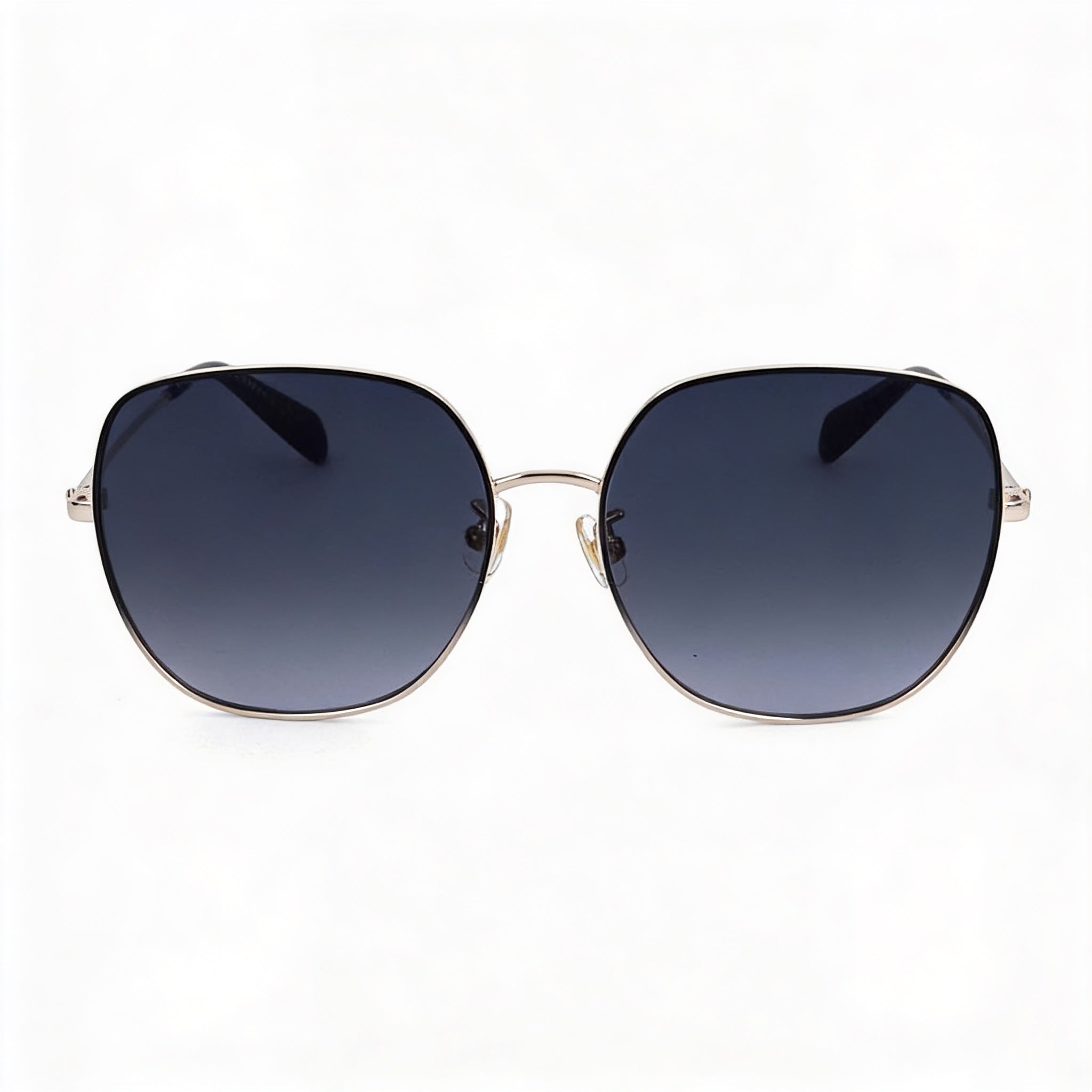 Gafas de sol Kate Spade New York unisex, estilo casual, de plástico, color negro, con montura gris oscuro y lentes negras, protección UV, 59 mm, Photo 2
