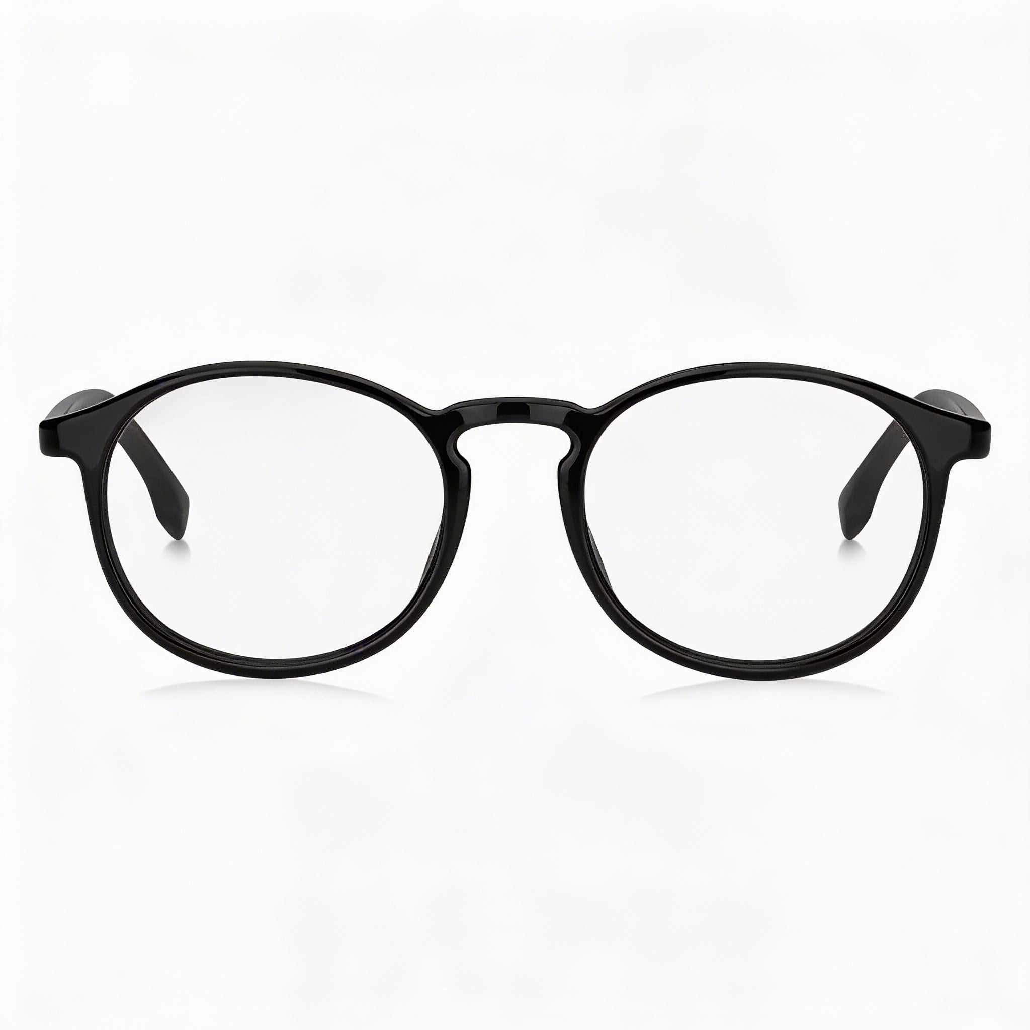 Hugo Boss Gafas con montura de celulosa negra y lentes transparentes no ópticas para hombre 50-20-145, Photo 1