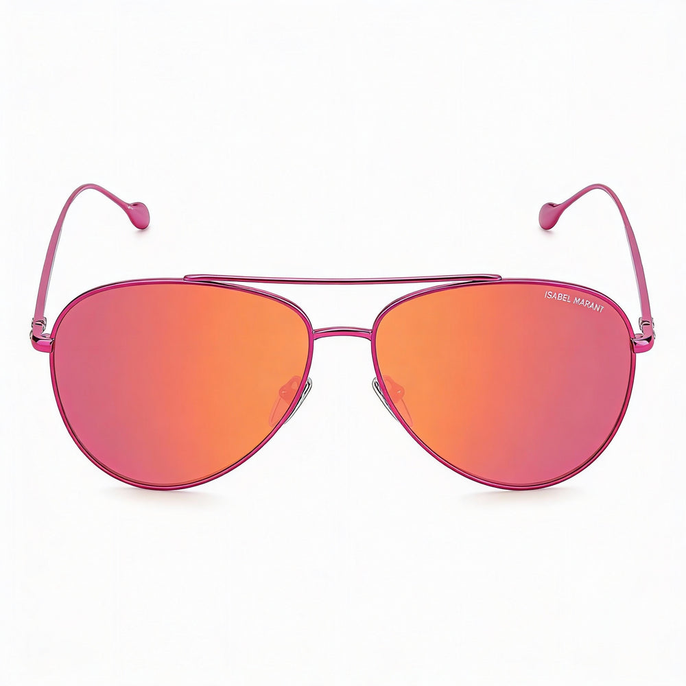 Gafas de sol Isabel Marant Im0011s para mujer, montura metálica rosa, protección UV 100%, 60 mm